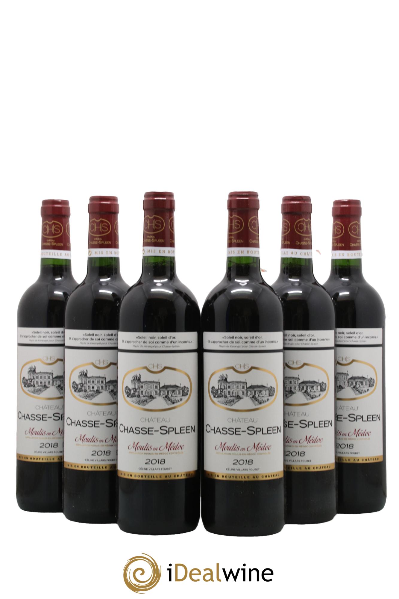 Château Chasse Spleen 2018 - Lot de 6 bouteilles - 0
