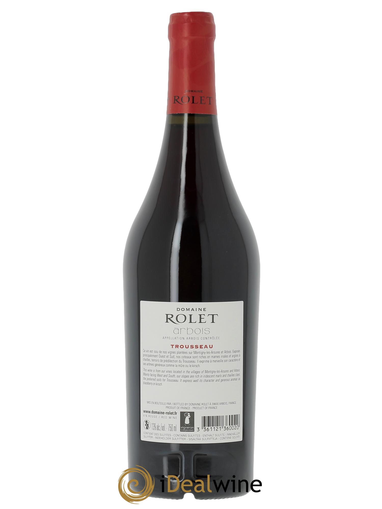 Arbois Trousseau Domaine Rolet 2023 - Lot de 1 bouteille - 1