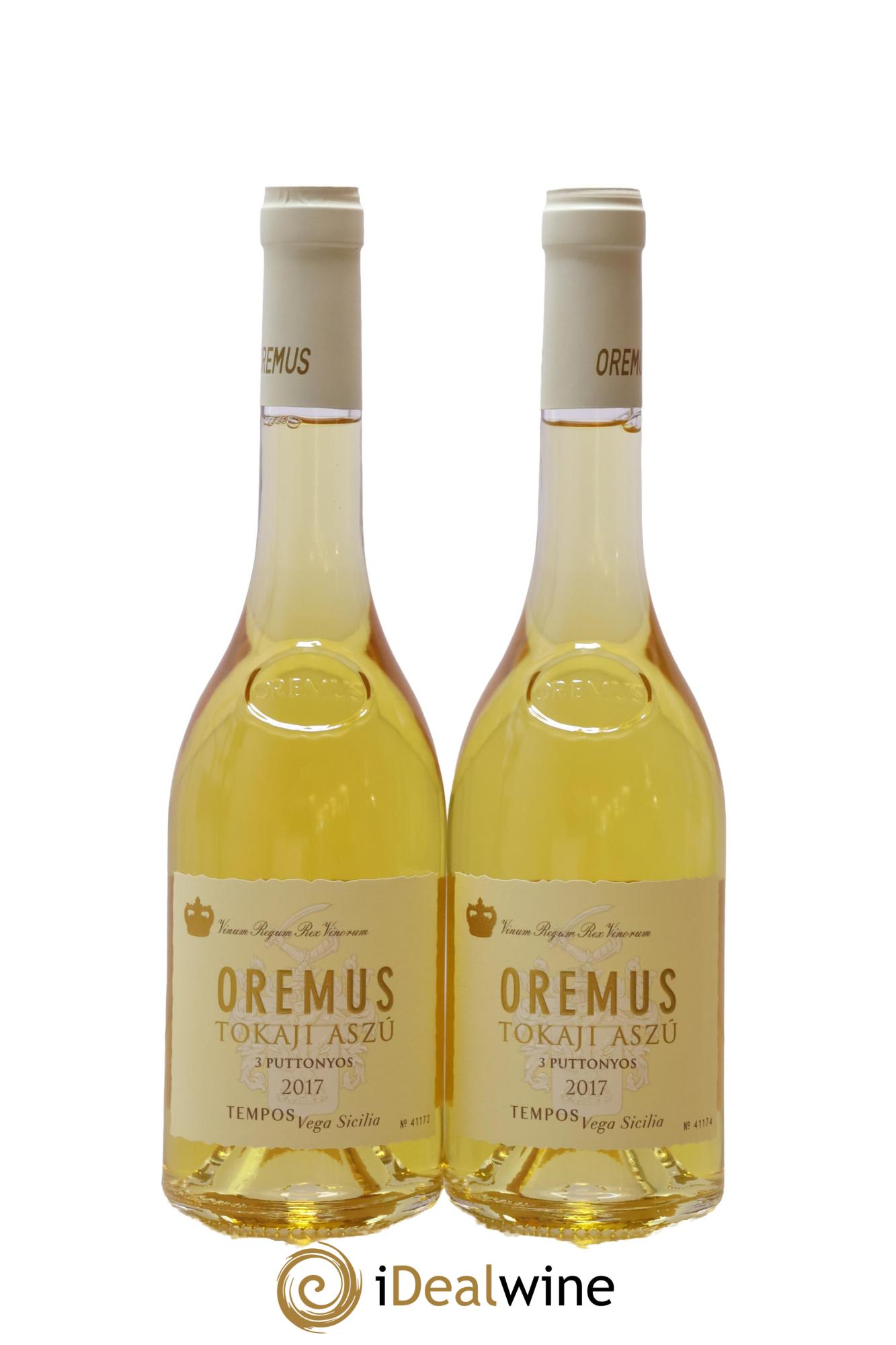 Tokaj Aszu 3 Puttonyos Oremus by Vega Sicilia 2017 - Lot of 2 500ml formats - 0