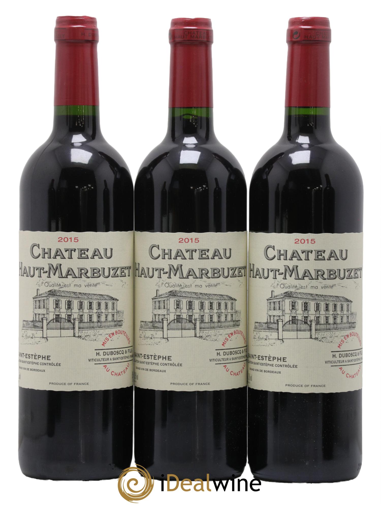 Château Haut Marbuzet 2015 - Lot de 6 bouteilles - 1