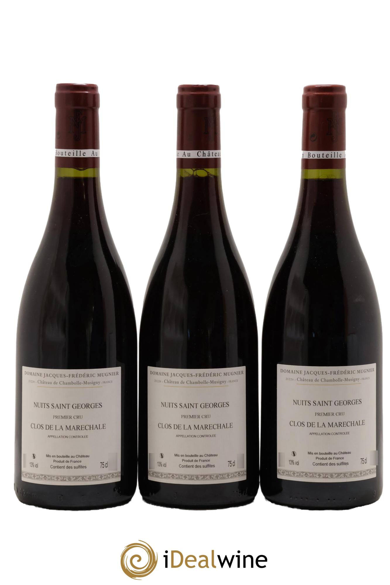 Nuits-Saint-Georges 1er Cru Clos de La Maréchale Jacques-Frédéric Mugnier 2017 - Lot de 3 bouteilles - 1