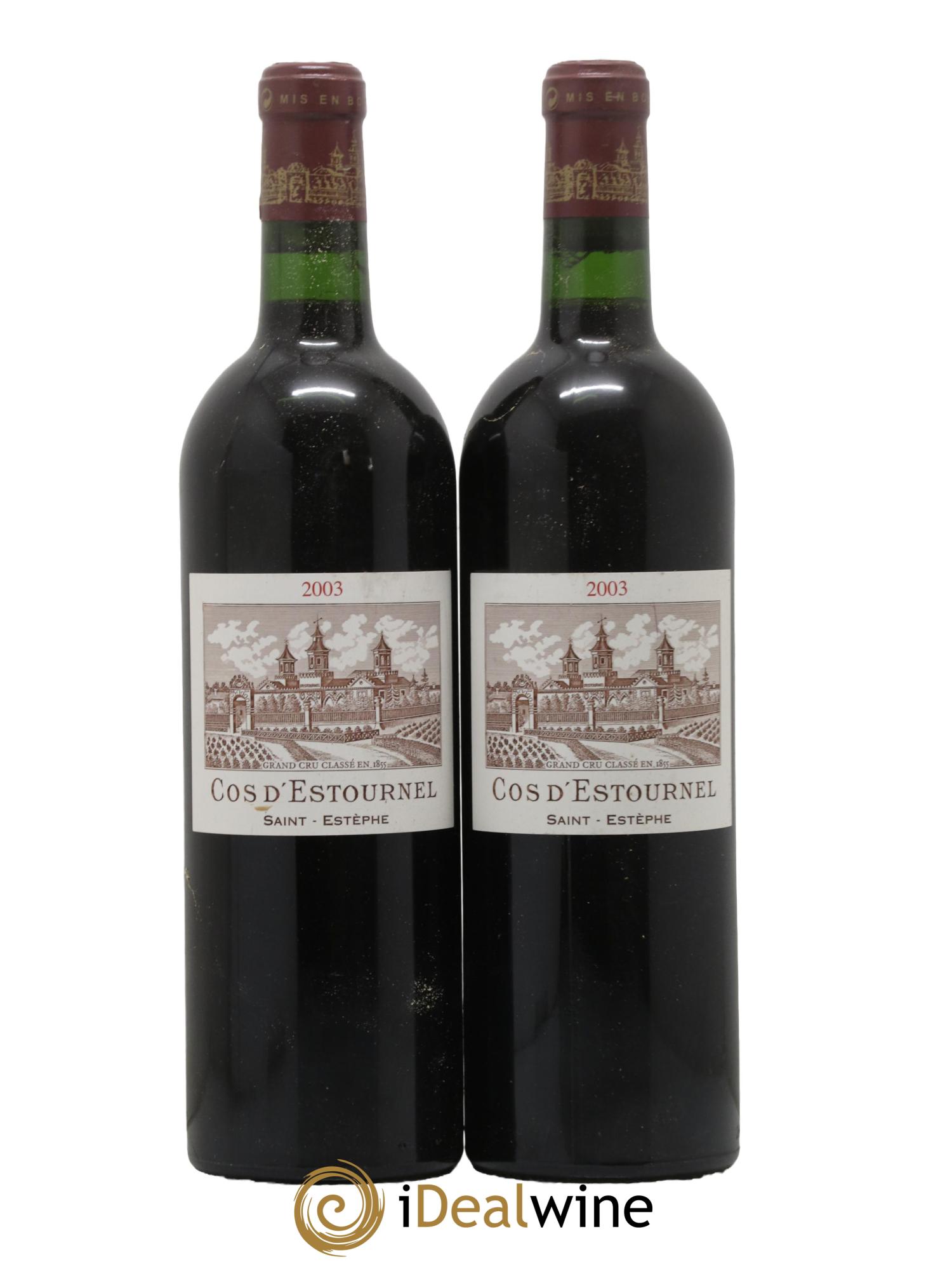 Cos d'Estournel 2ème Grand Cru Classé 2003 - Lot de 2 bouteilles - 0