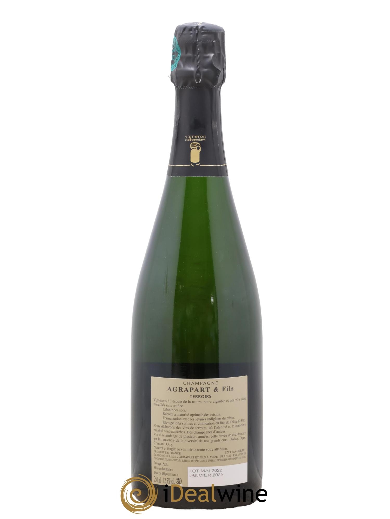 Terroirs Blanc de Blancs Extra-Brut Agrapart & Fils - Lotto di 1 bottiglia - 1