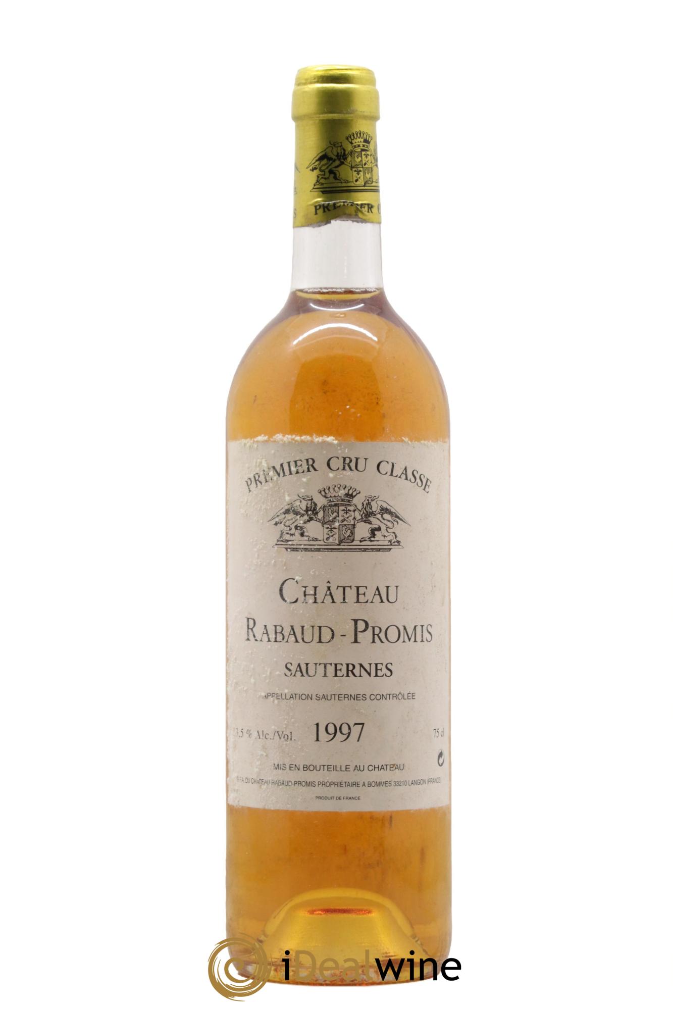 Château Rabaud Promis 1er Grand Cru Classé 1997 - Posten von 1 Flasche - 0