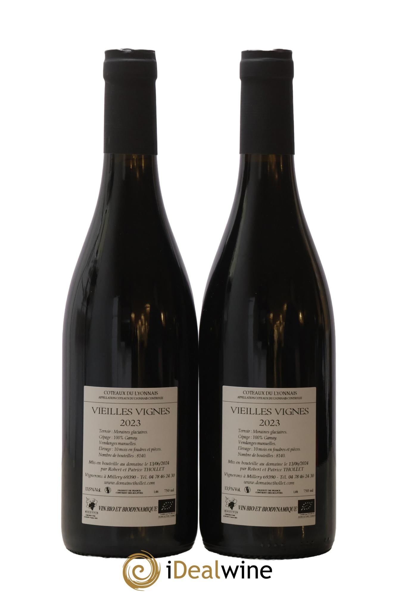 Rhône Coteaux du Lyonnais Vieilles Vignes Domaine de la Petite Gallée 2023 - Posten von 2 Flaschen - 1