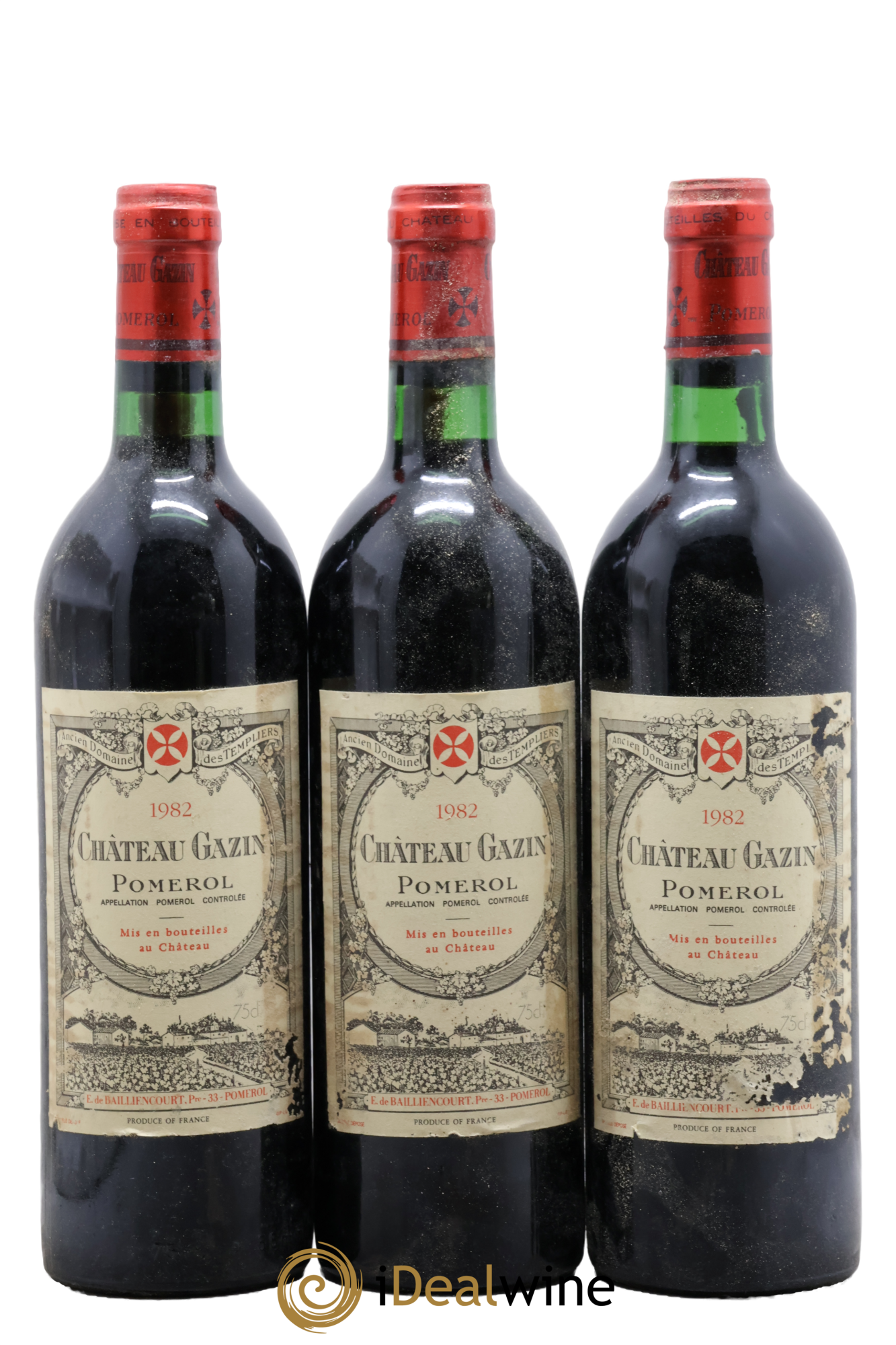 Château Gazin 1982 - Lot de 3 bouteilles - 0