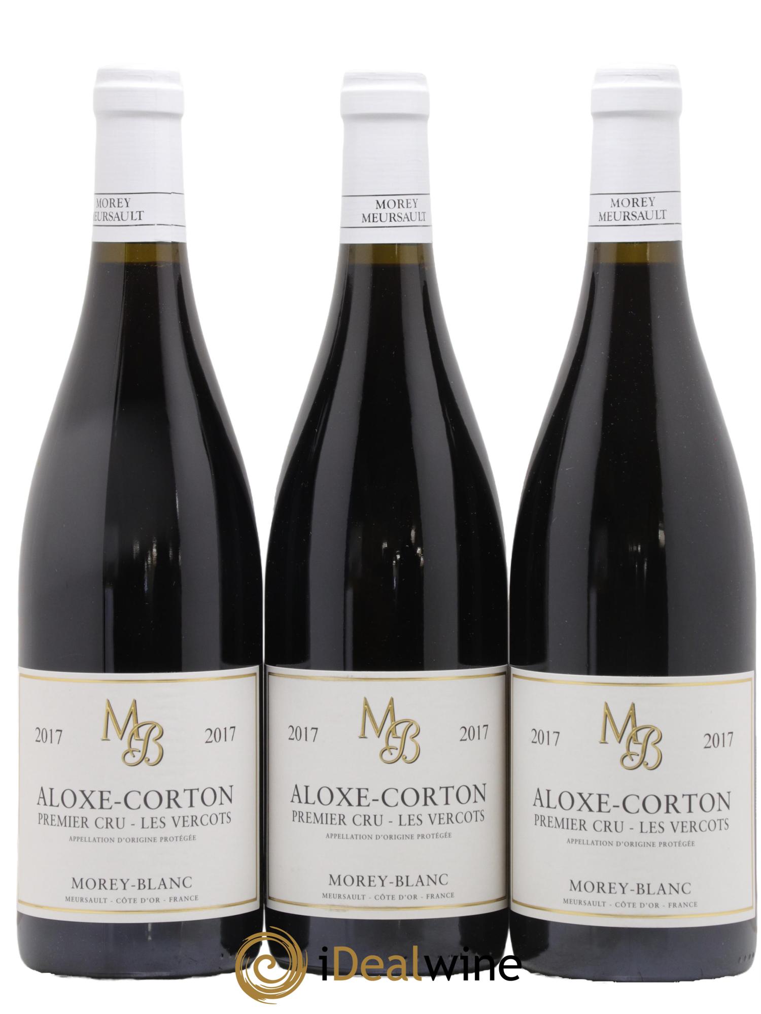 Aloxe-Corton 1er Cru Les Vercots Morey-Blanc 2017 - Lot de 3 bouteilles - 0