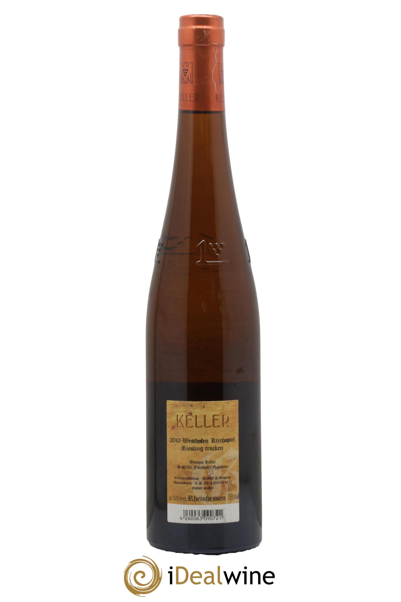 Riesling Trocken Westhofen Kirchspiel Keller 2010 - Lot of 1 bottle - 1
