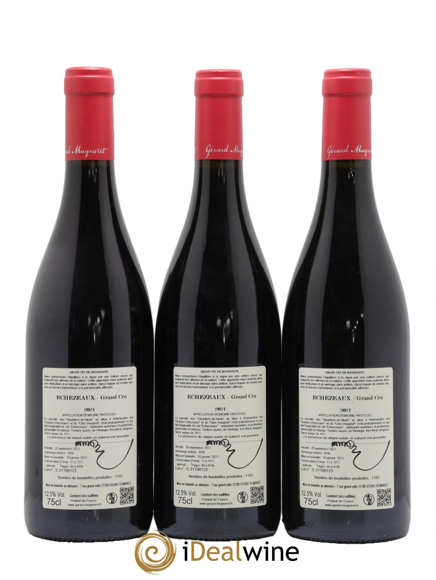 Echezeaux Grand Cru Gérard Mugneret 2021 - Lot de 3 bouteilles - 1