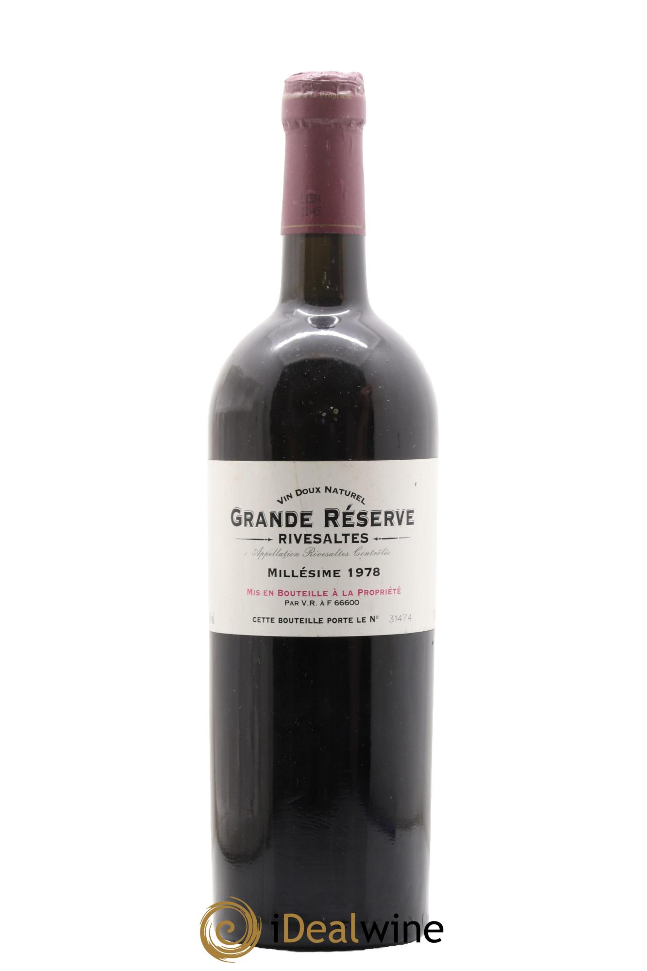 Rivesaltes Grande Réserve 1978 - Posten von 1 Flasche - 0