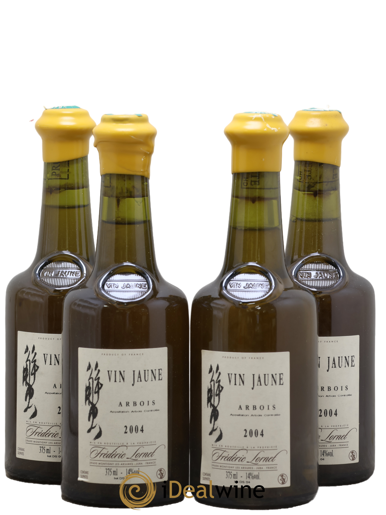Arbois Vin Jaune Frédéric Lornet 2004 - Lot of 4 half-bottles - 0