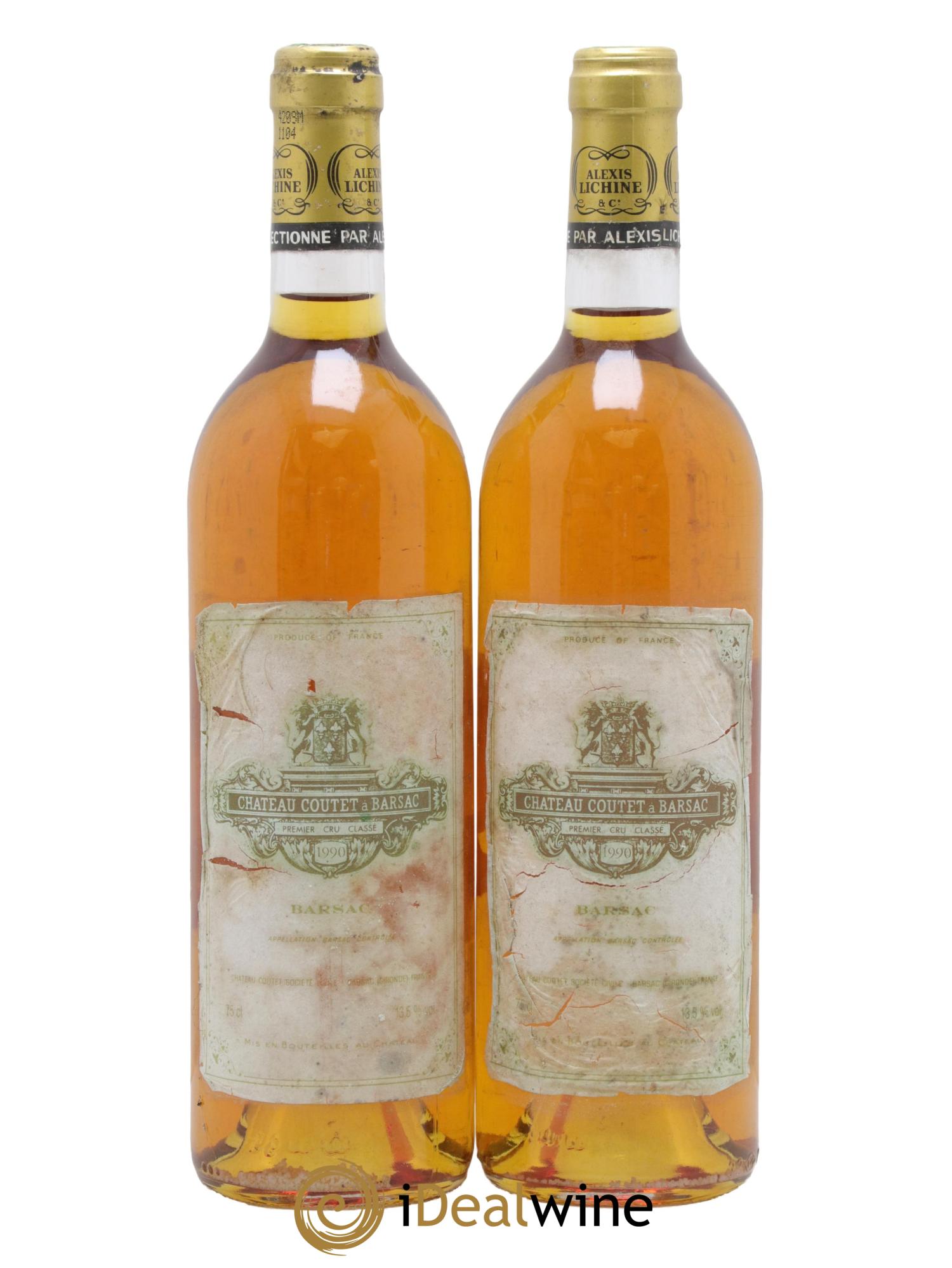 Château Coutet 1er Grand Cru Classé 1990 - Lotto di 2 bottiglie - 0