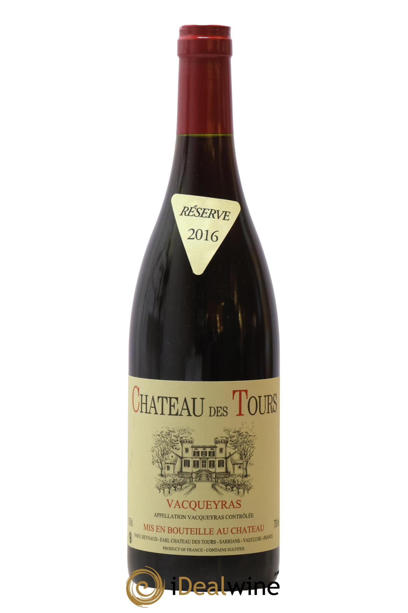 Vacqueyras Château des Tours Emmanuel Reynaud 2016 - Lot of 1 bottle - 0
