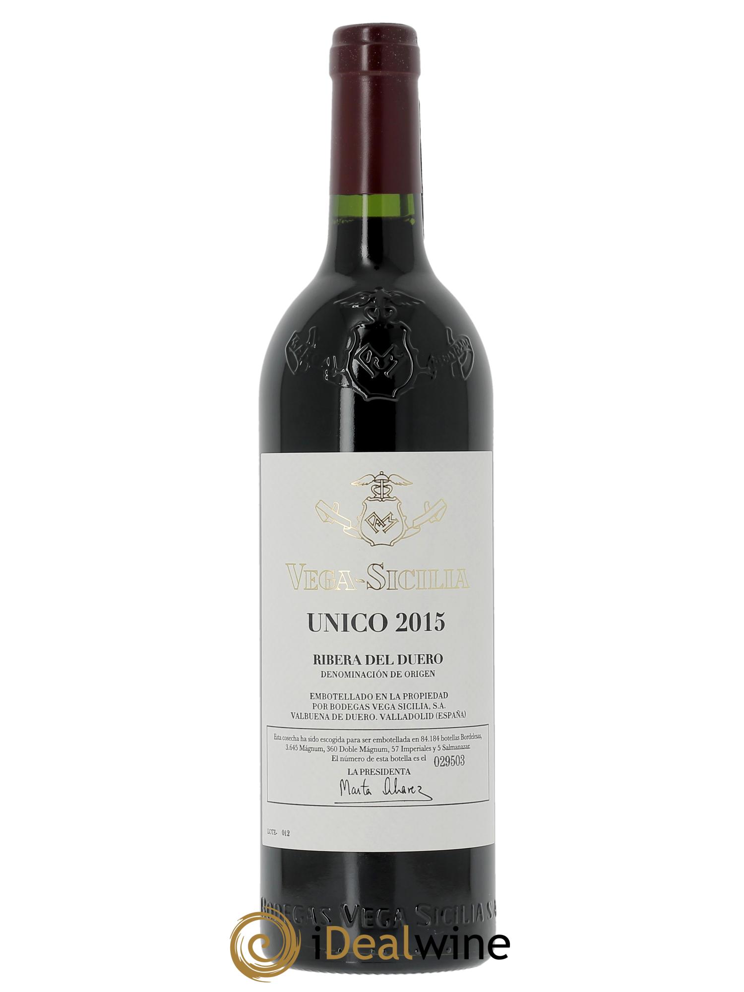 Ribera Del Duero DO Vega Sicilia Unico Famille Alvarez 2015 - Lot of 1 bottle - 0