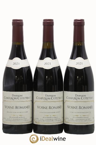 Vosne-Romanée Confuron-Cotetidot 2021 - Posten von 3 Flaschen - 0