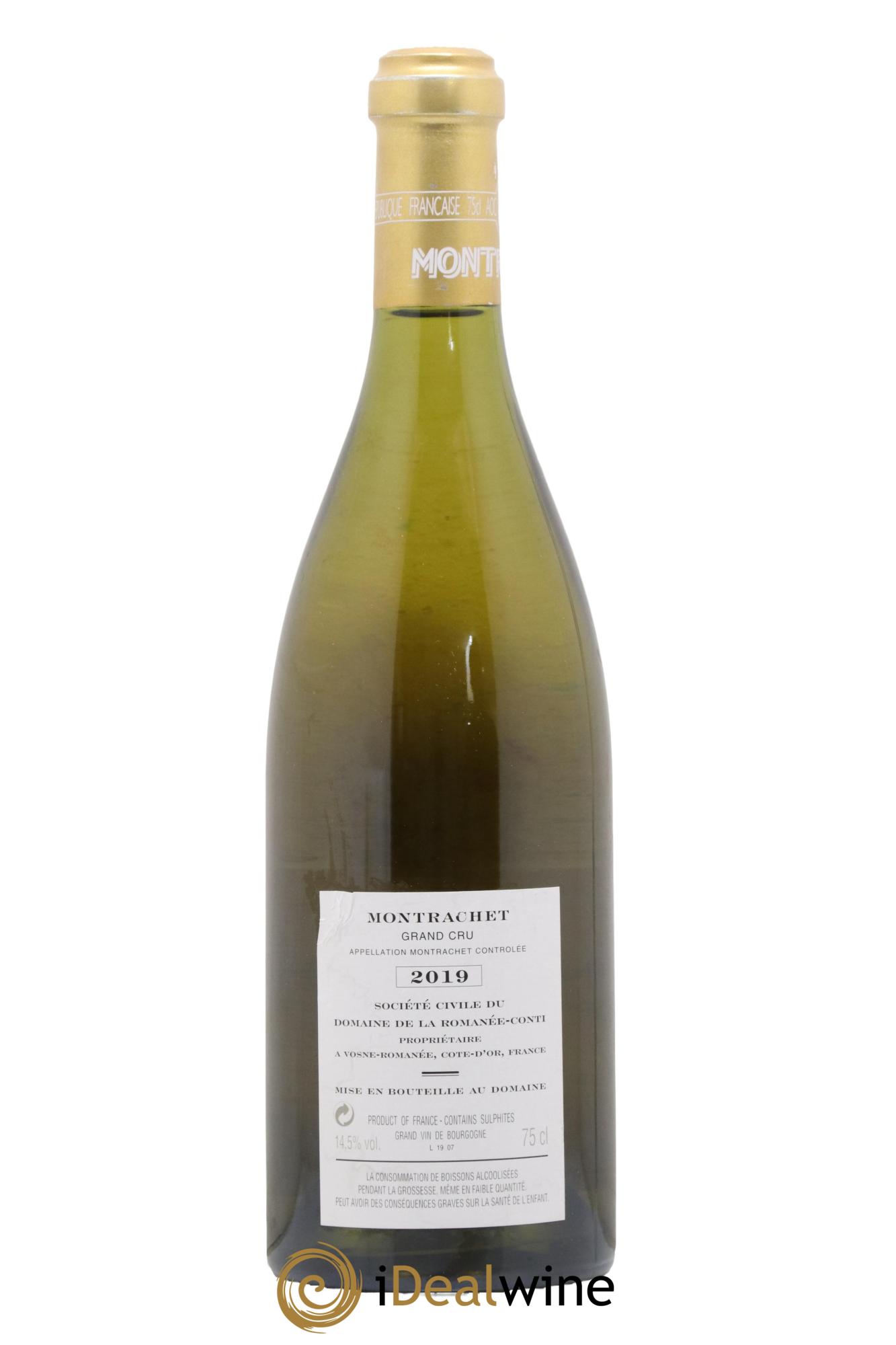 Montrachet Grand Cru Domaine de la Romanée-Conti 2019 - Lot de 1 bouteille - 1