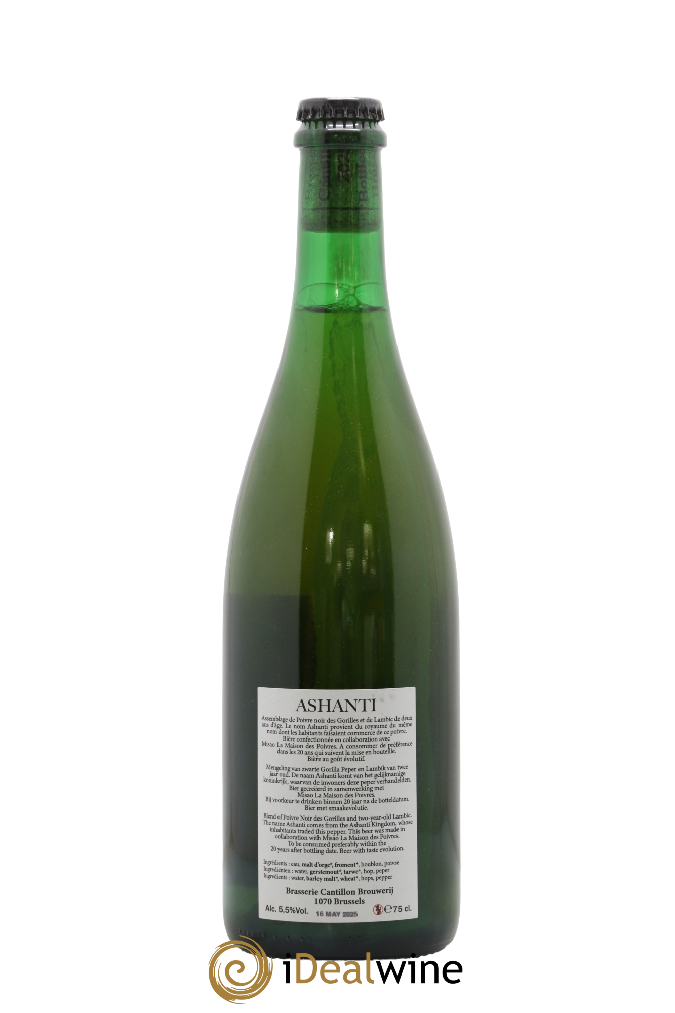 Bière Gueuze Cantillon Cuvée Ashanti (bottled 2025) - Lot de 1 bouteille - 1