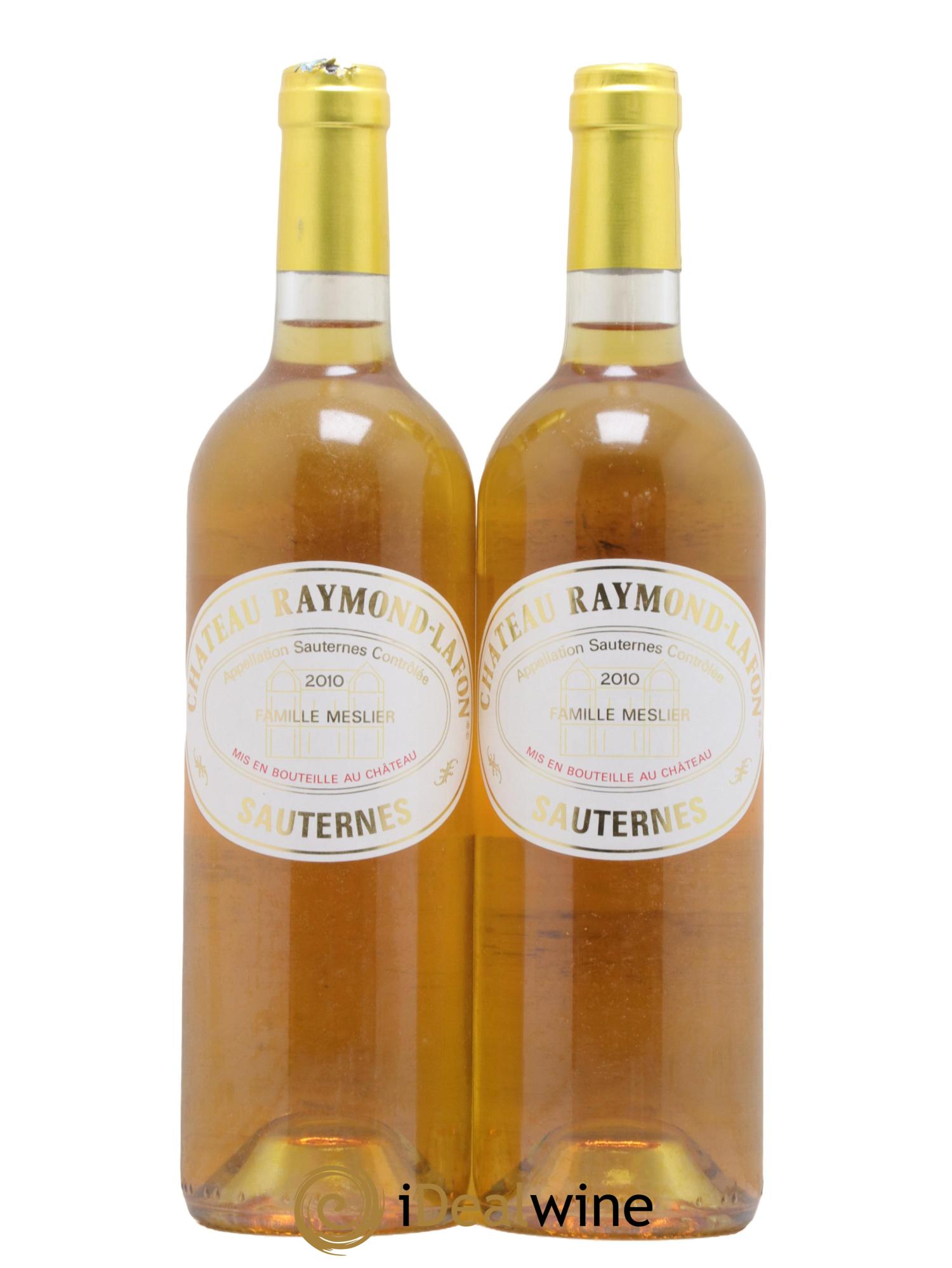 Château Raymond Lafon 2010 - Lotto di 2 bottiglie - 0