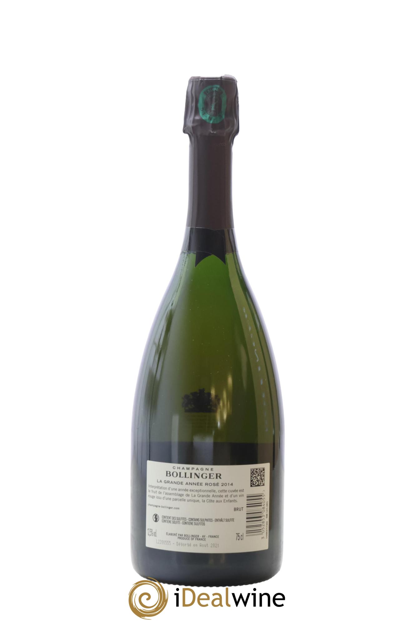 Grande Année Brut Bollinger 2014 - Lot of 1 bottle - 2