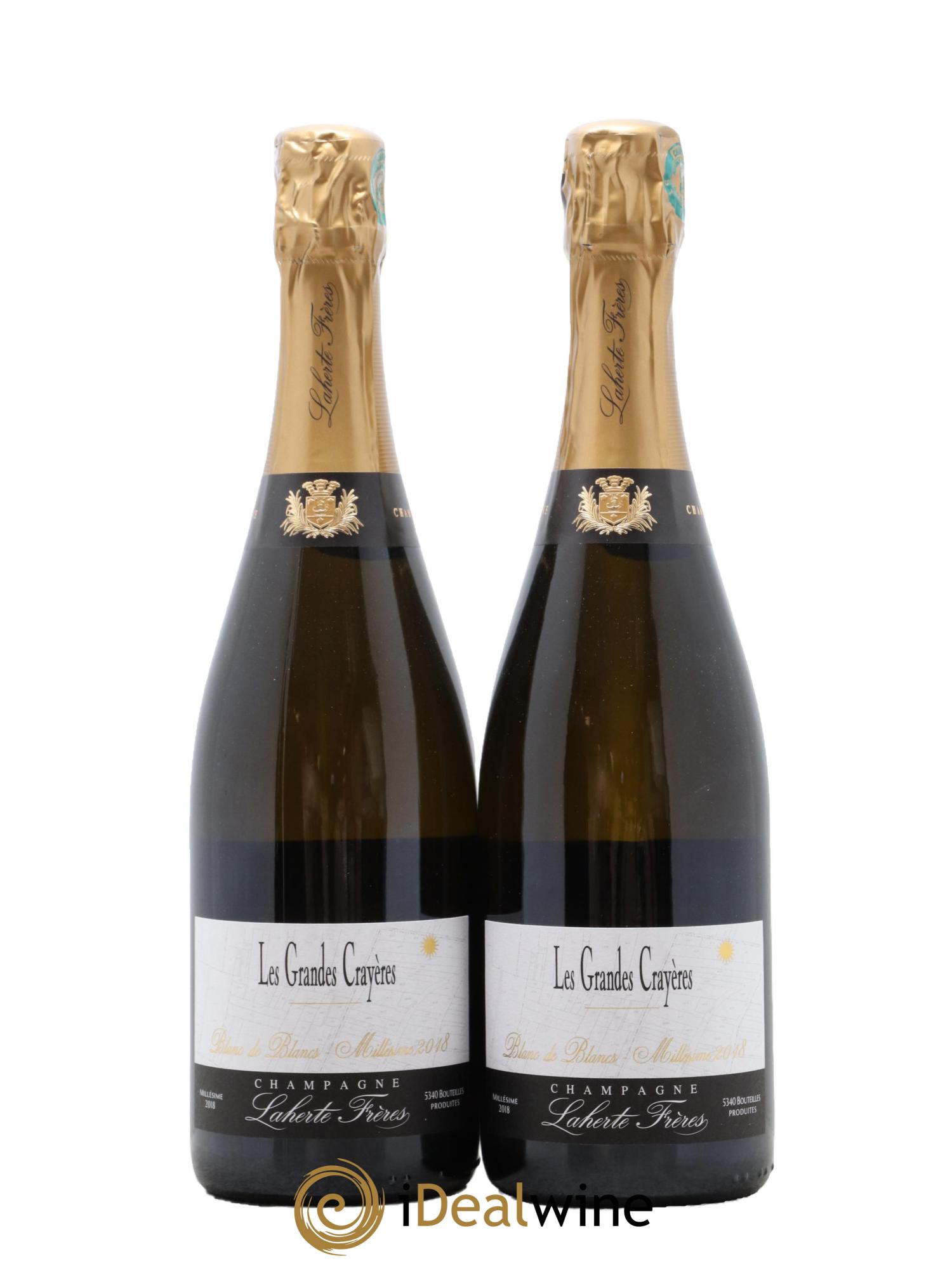Champagne Les Grandes Crayères Maison Laherte Frères 2018 - Lot de 2 bouteilles - 0