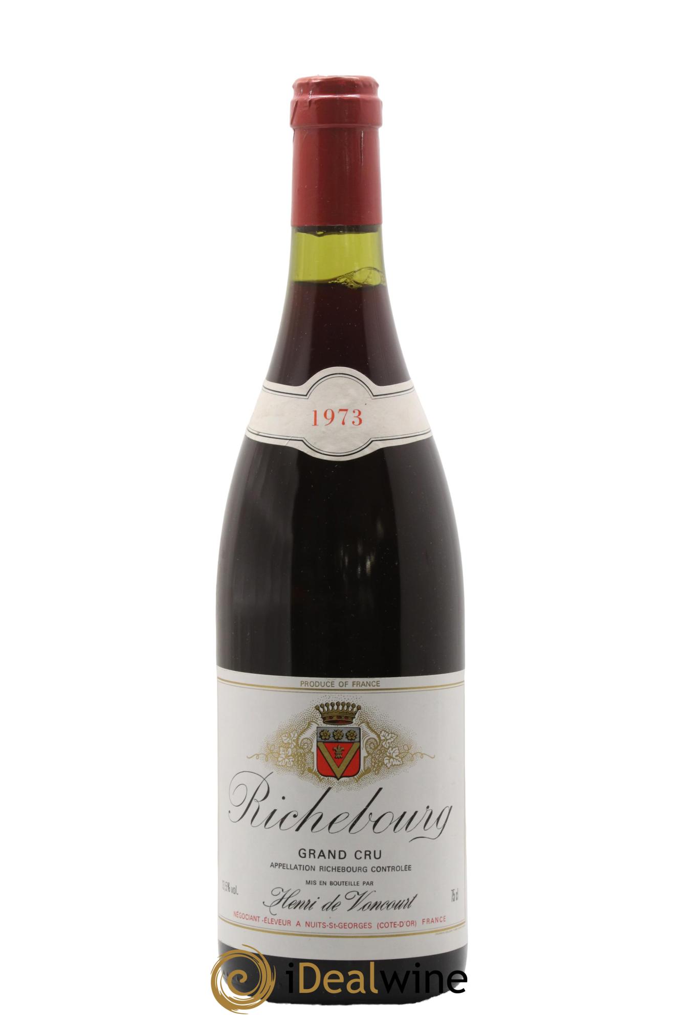 Richebourg Grand Cru Henri de Voncourt 1973 - Lot de 1 bouteille - 0