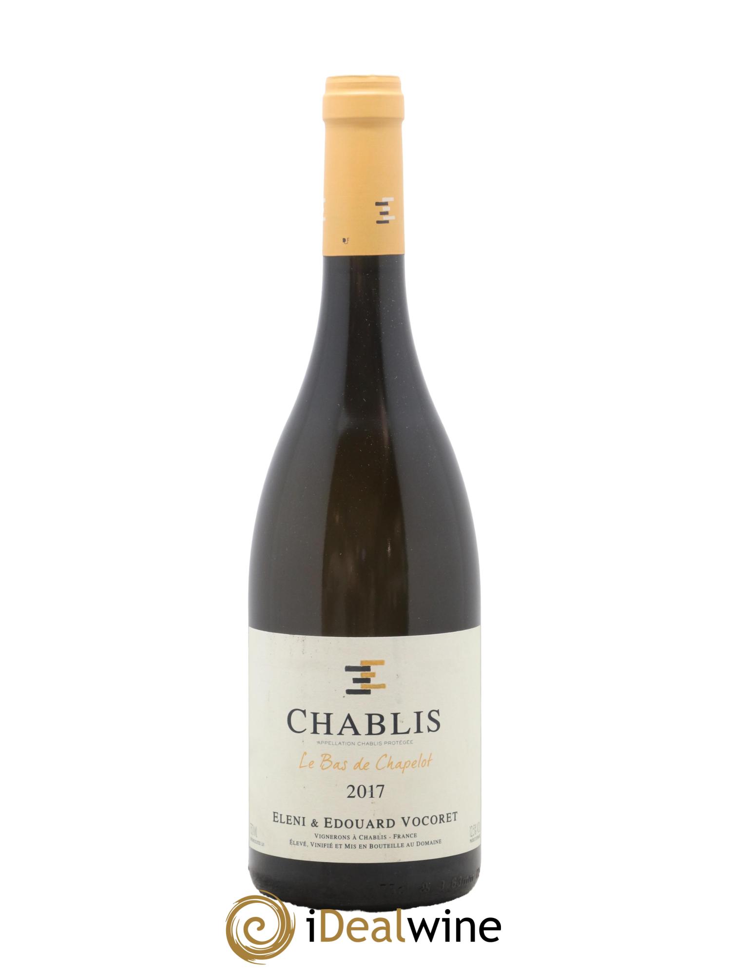 Chablis Le Bas de Chapelot Eleni et Edouard Vocoret 2017 - Lot de 1 bouteille - 0