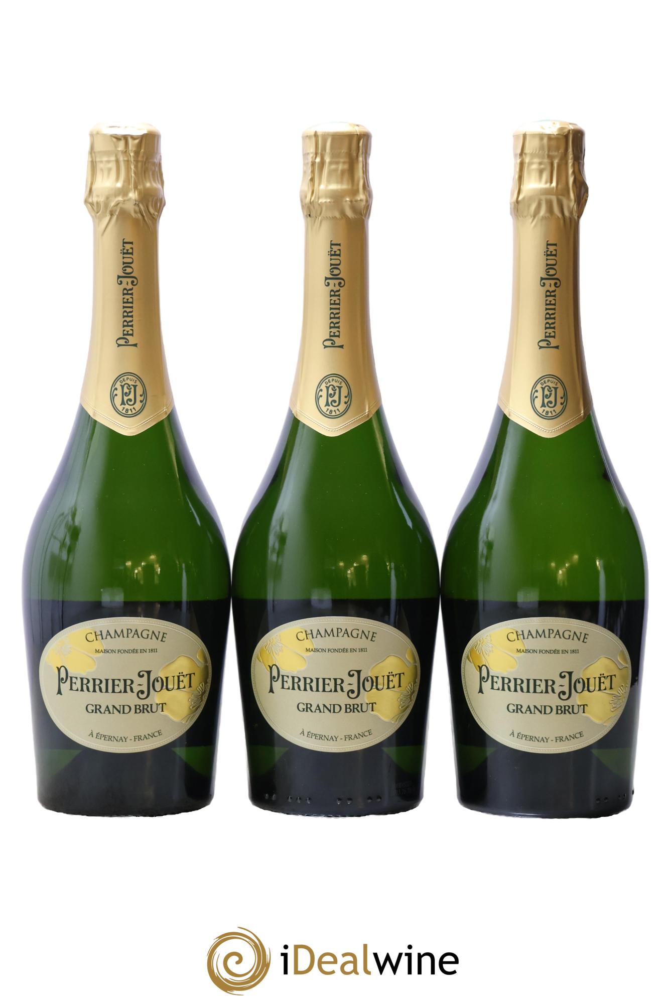 Grand Brut Perrier-Jouët - Posten von 3 Flaschen - 0