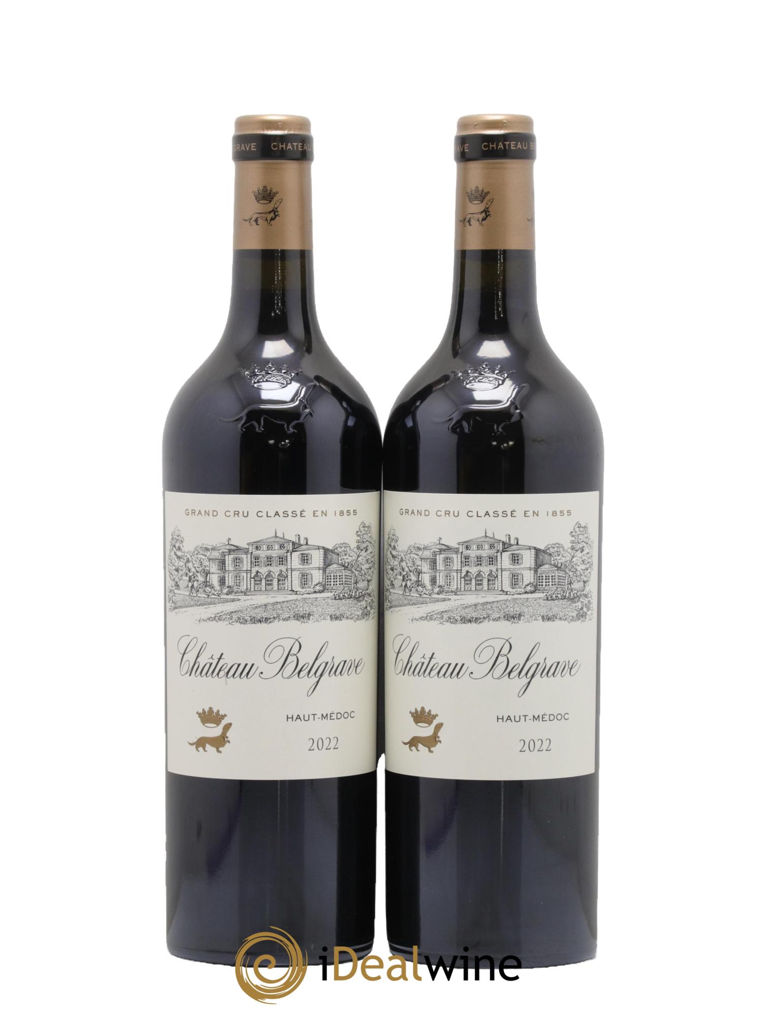 Château Belgrave 5ème Grand Cru Classé 2022 - Lot de 2 bouteilles - 0