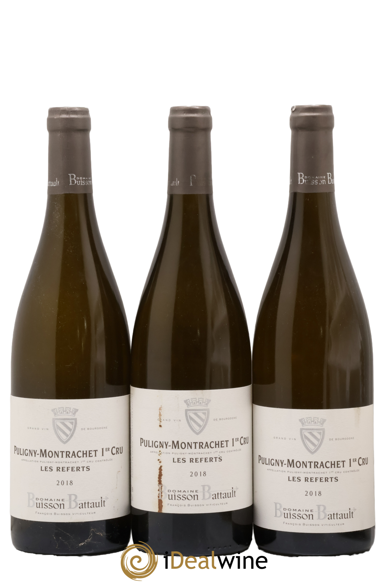 Puligny-Montrachet 1er Cru Les Referts Buisson Battault 2018 - Posten von 3 Flaschen - 0