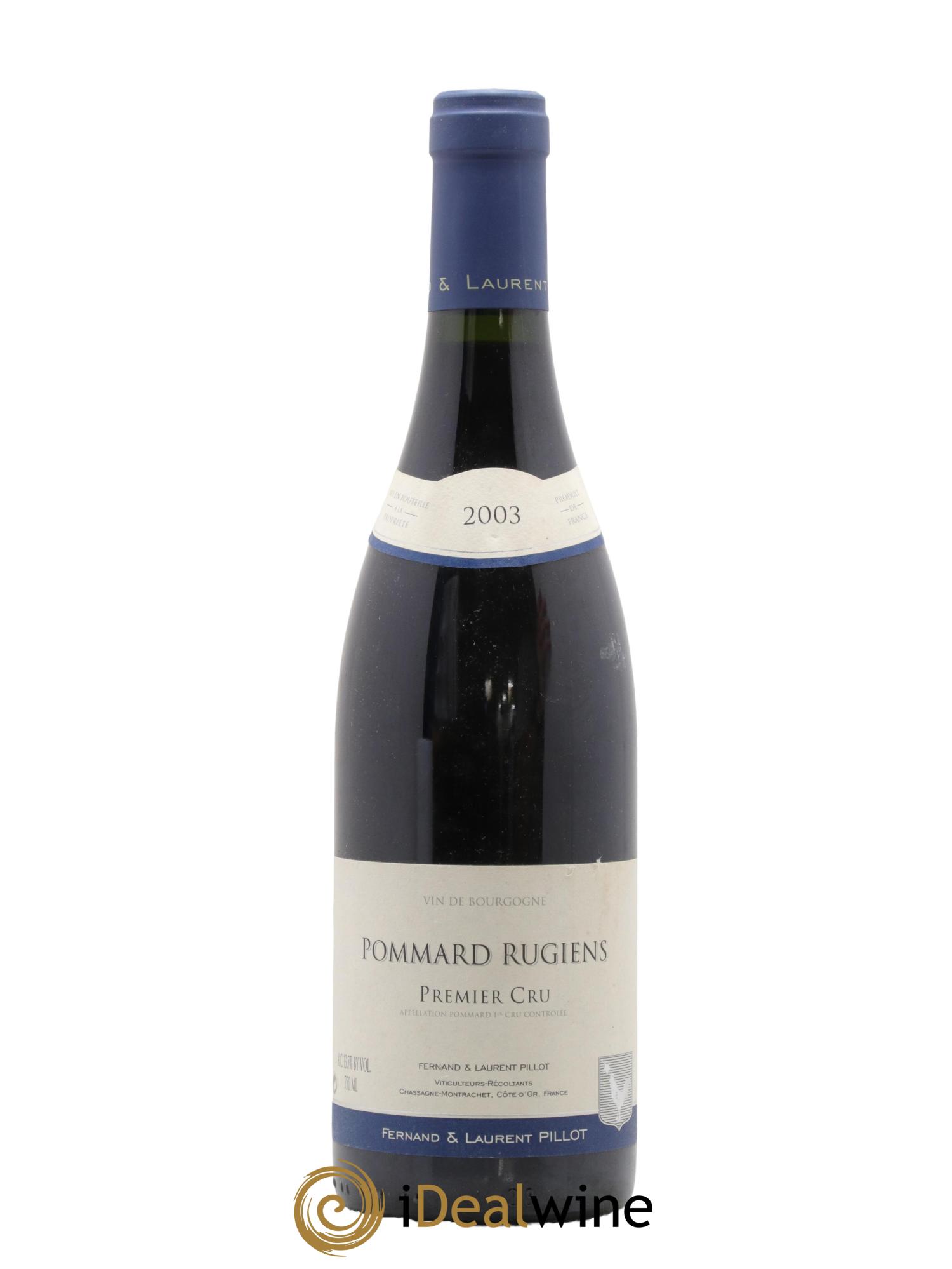 Pommard 1er Cru Rugiens Fernand et Laurent Pillot (Domaine) 2003 - Lot de 1 bouteille - 0