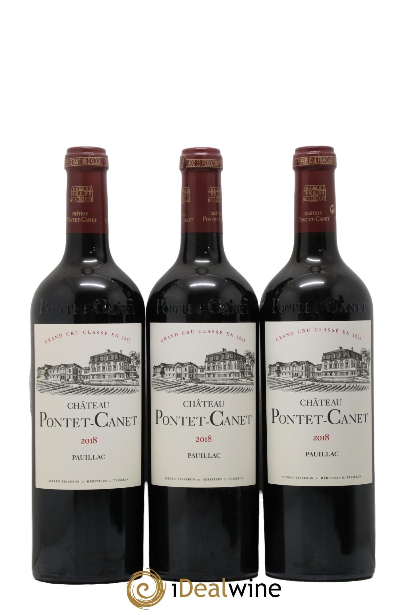 Château Pontet Canet 5ème Grand Cru Classé  2018 - Lot de 6 bouteilles - 2