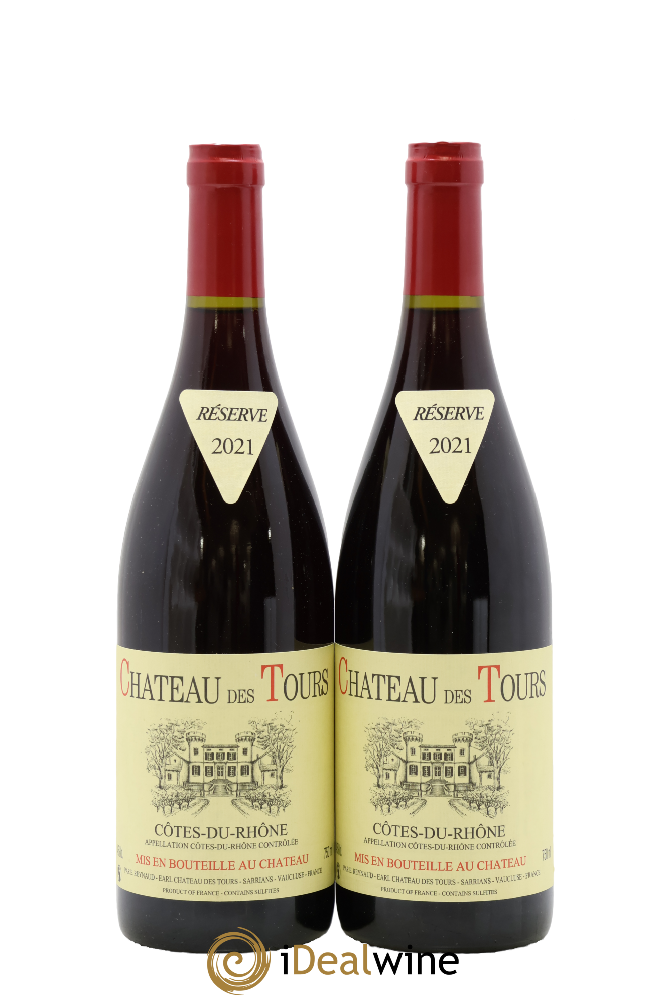 Côtes-du-Rhône Château des Tours Emmanuel Reynaud 2021 - Lotto di 2 bottiglie - 0