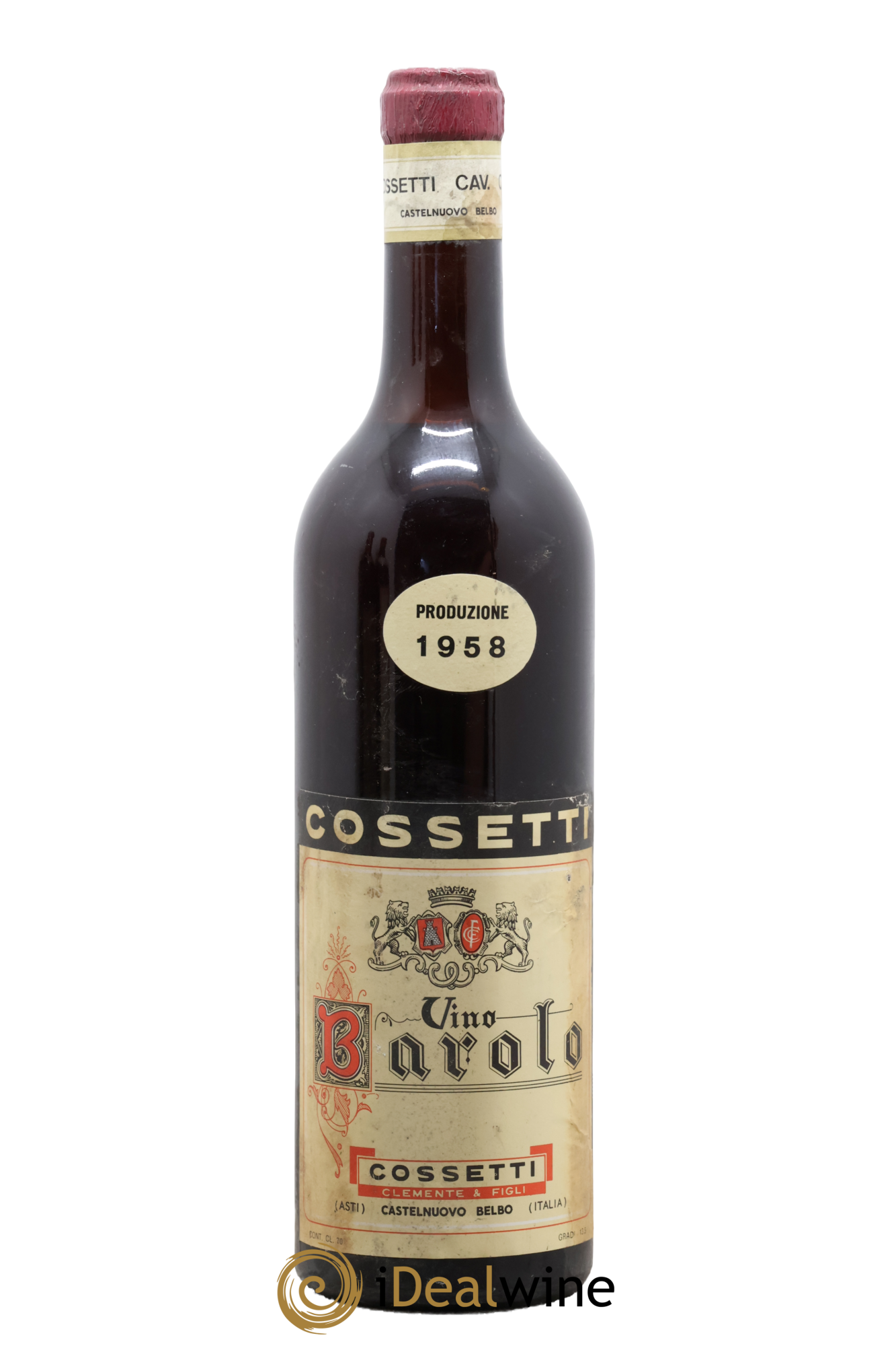 Barolo Cossetti 1958 - Lot of 1 bottle - 0