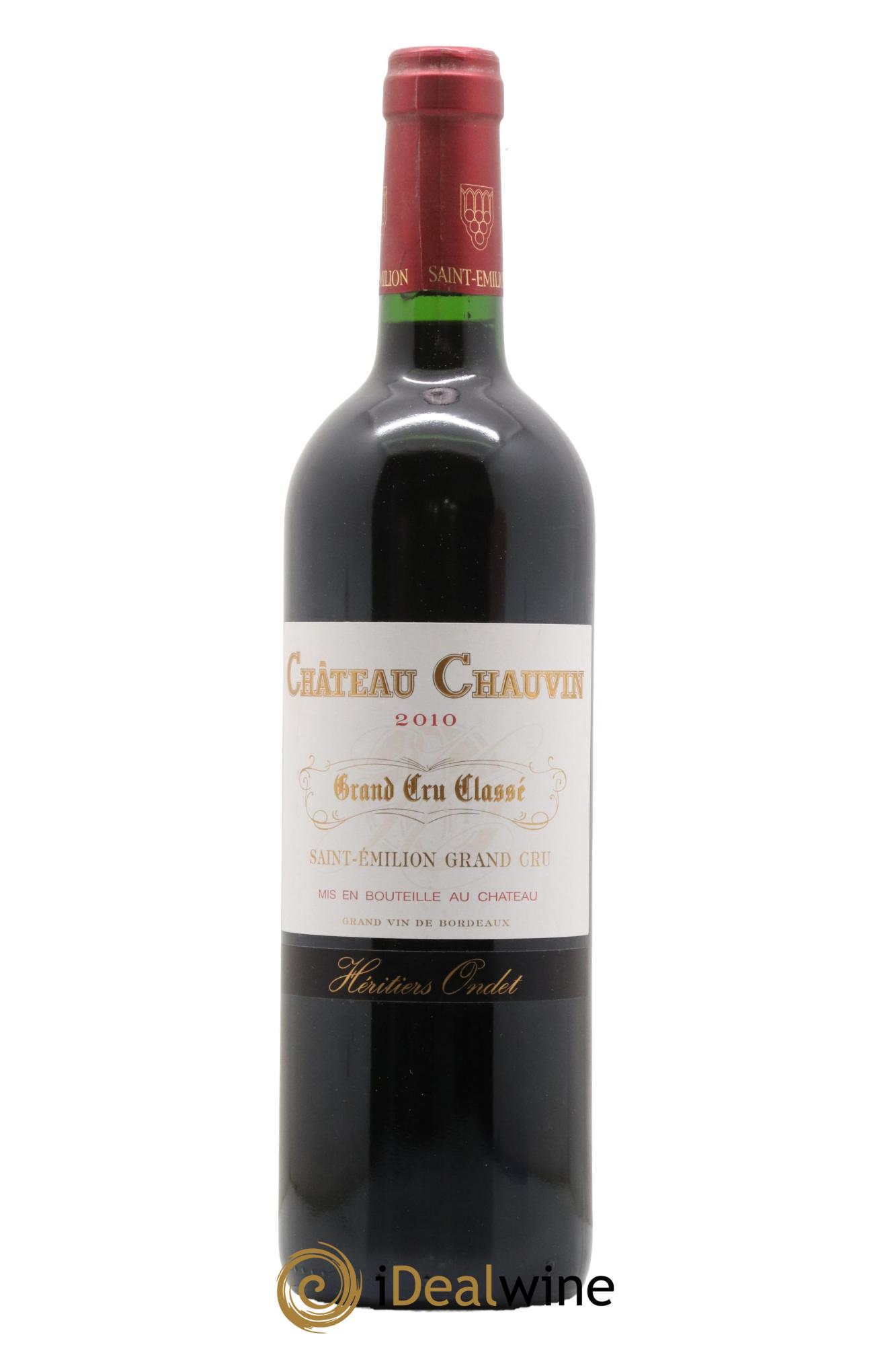 Château Chauvin Grand Cru Classé 2010 - Lot de 1 bouteille - 0