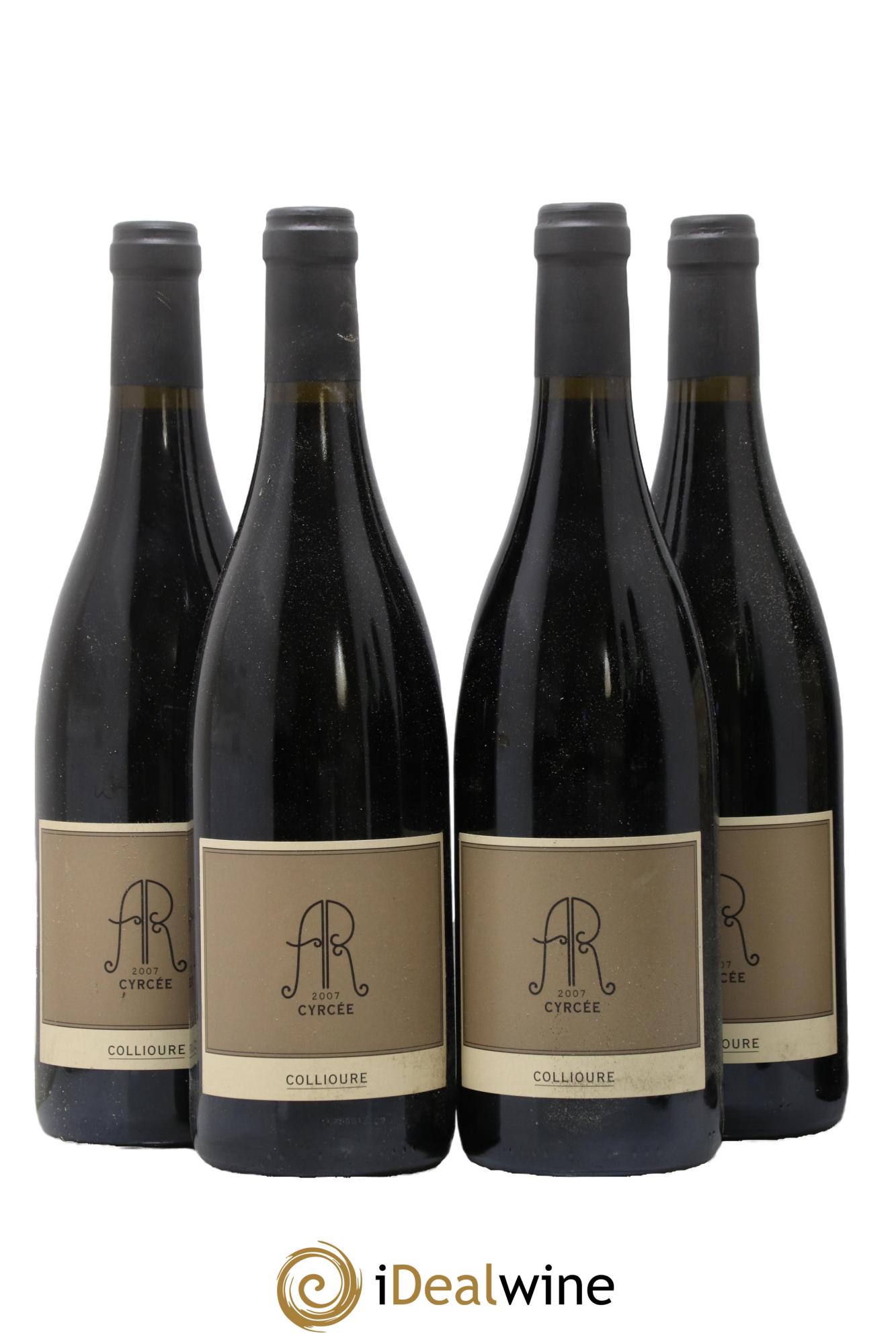 Collioure Cuvée Cyrcée Abbé Rous 2007 - Lotto di 4 bottiglie - 0