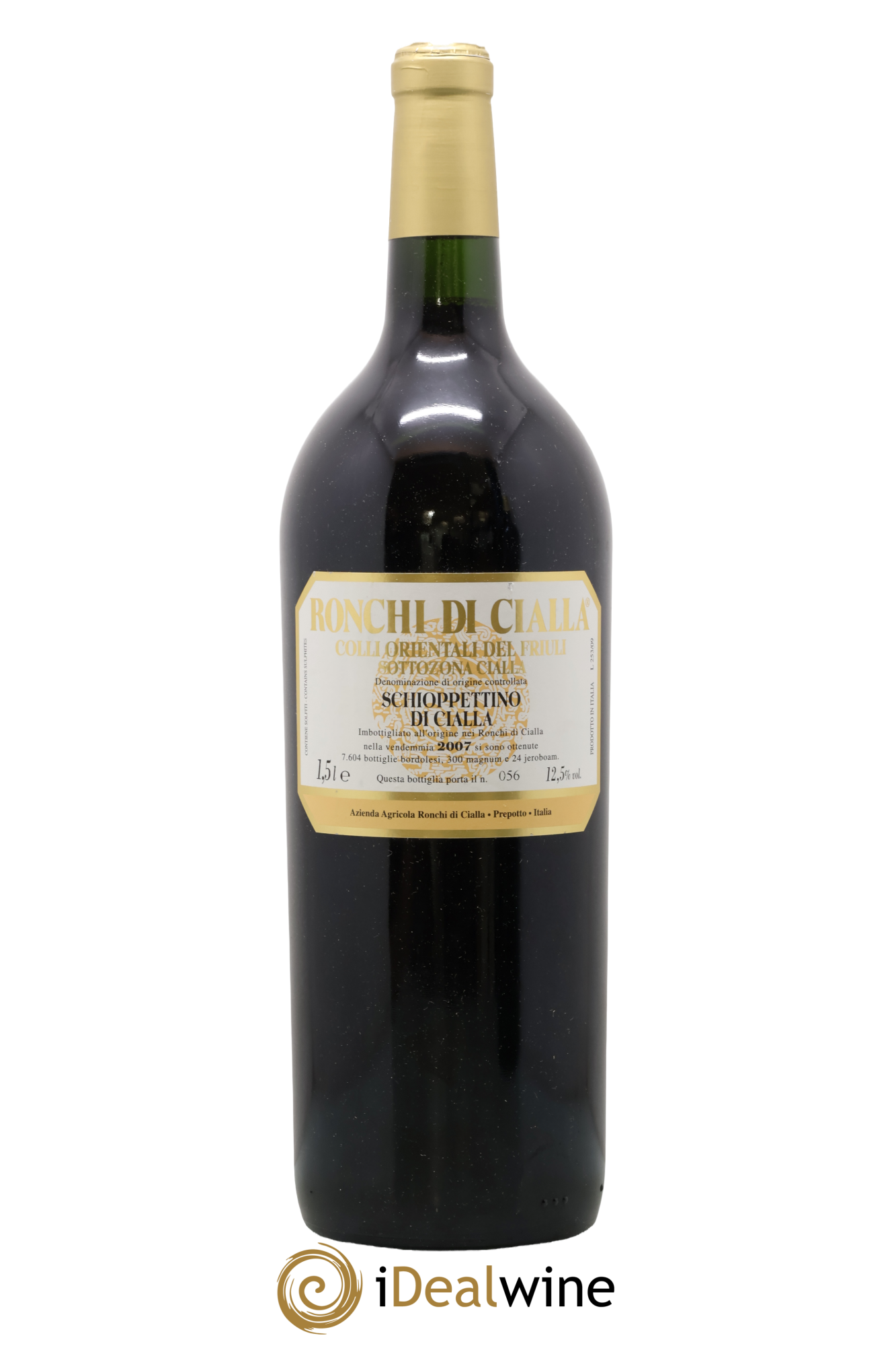 Frioul Colli Orientali del Friuli IGT Schioppettino di Cialla Azienda Agricola Ronchi di Cialla 2007 - Lot of 1 magnum - 0