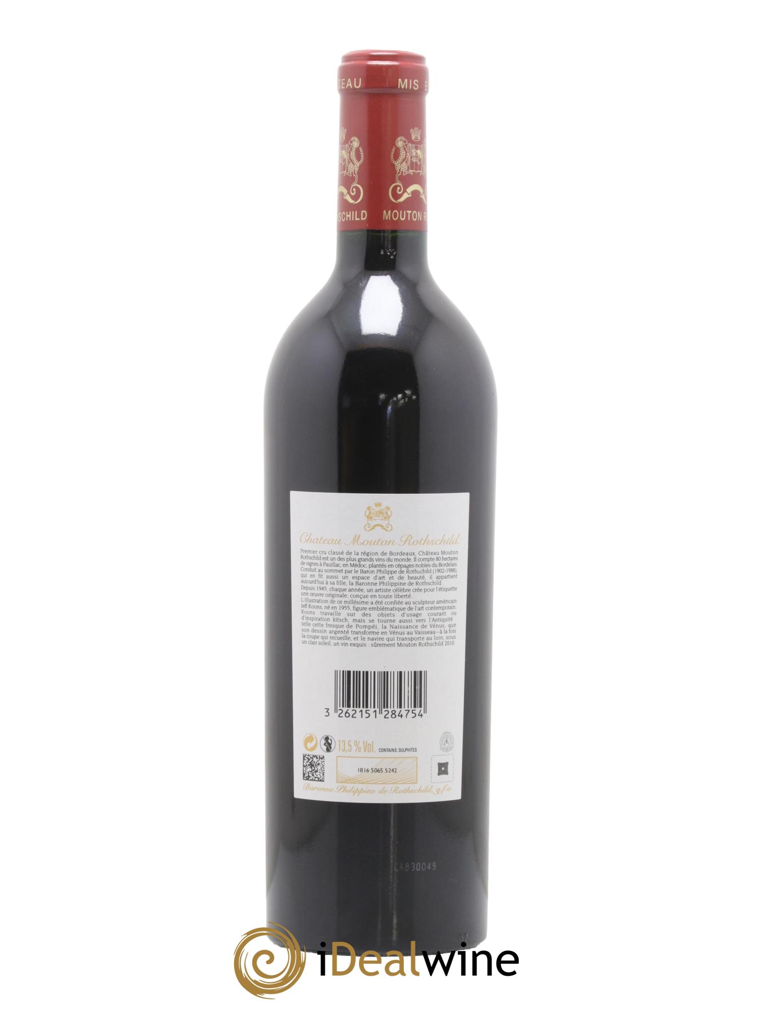 Château Mouton Rothschild 1er Grand Cru Classé 2010 - Lot de 1 bouteille - 2