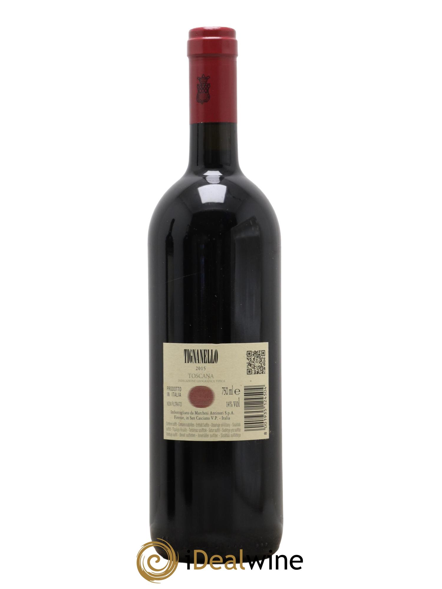 Toscana IGT Tignanello Tenuta Tignanello - Marchesi Antinori 2015 - Posten von 1 Flasche - 1