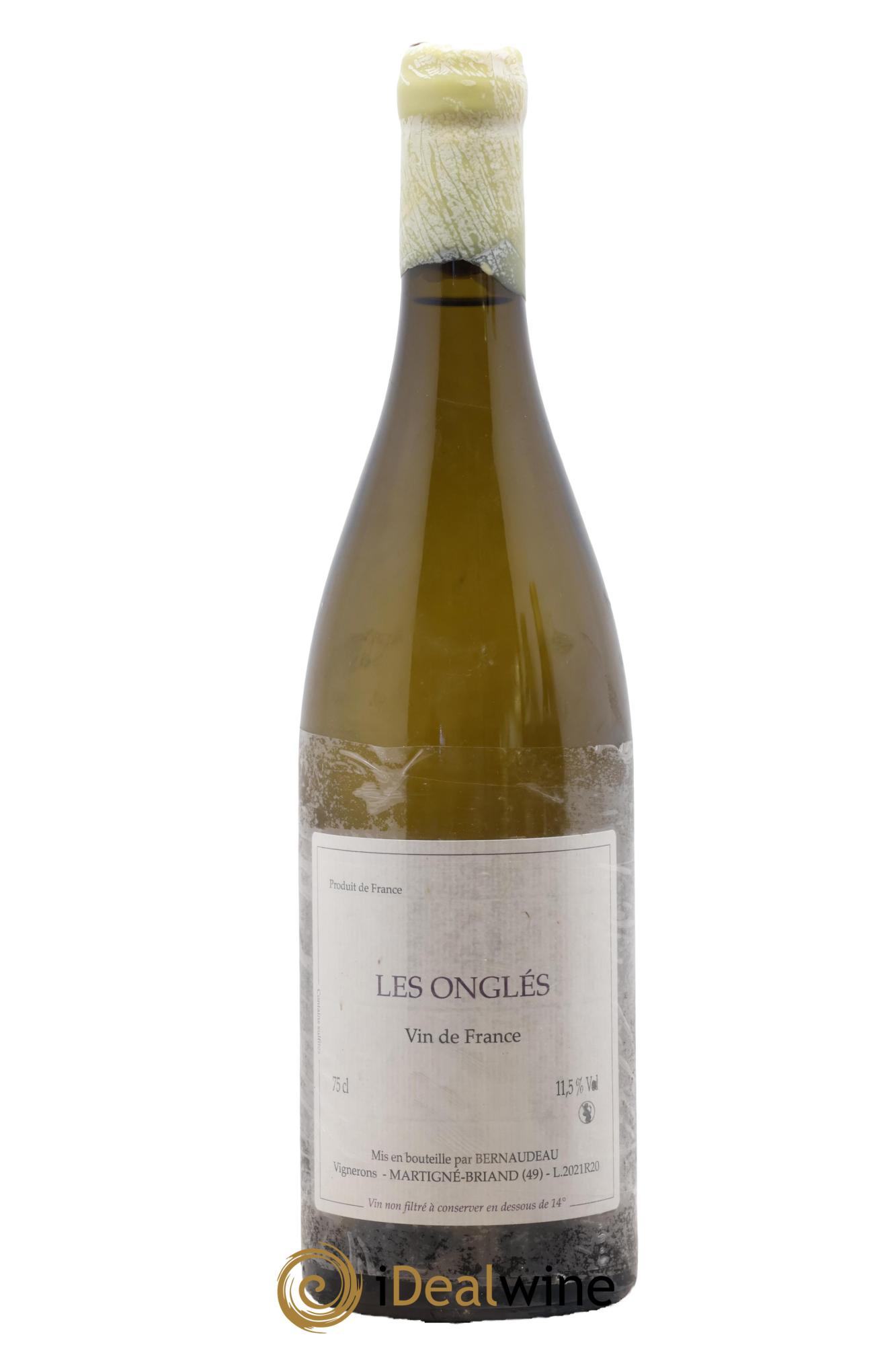 Vin de France Les Onglés Stéphane Bernaudeau 2021 - Lot de 1 bouteille - 0