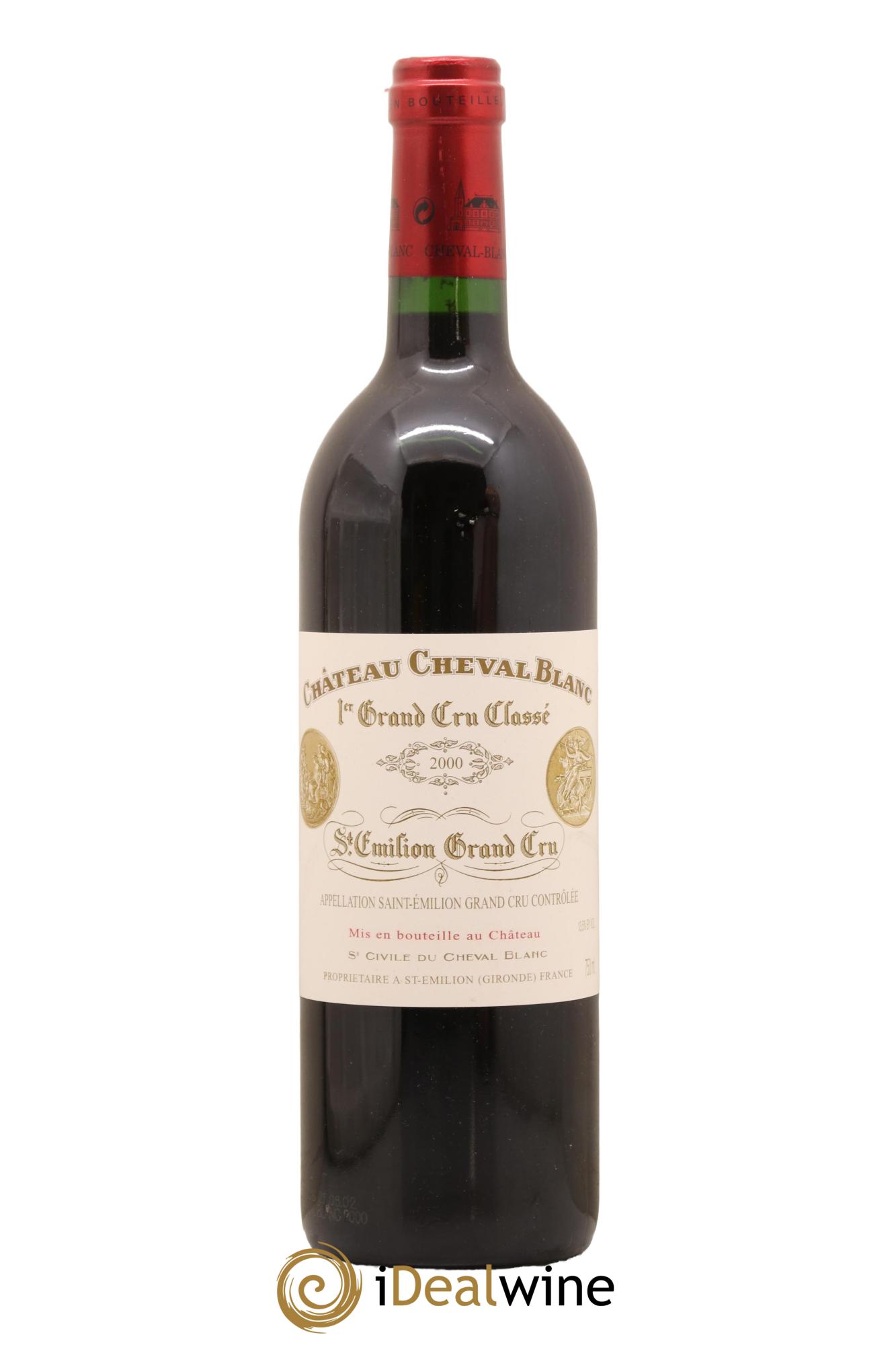 Château Cheval Blanc 1er Grand Cru Classé A 2000 - Lot de 1 bouteille - 0
