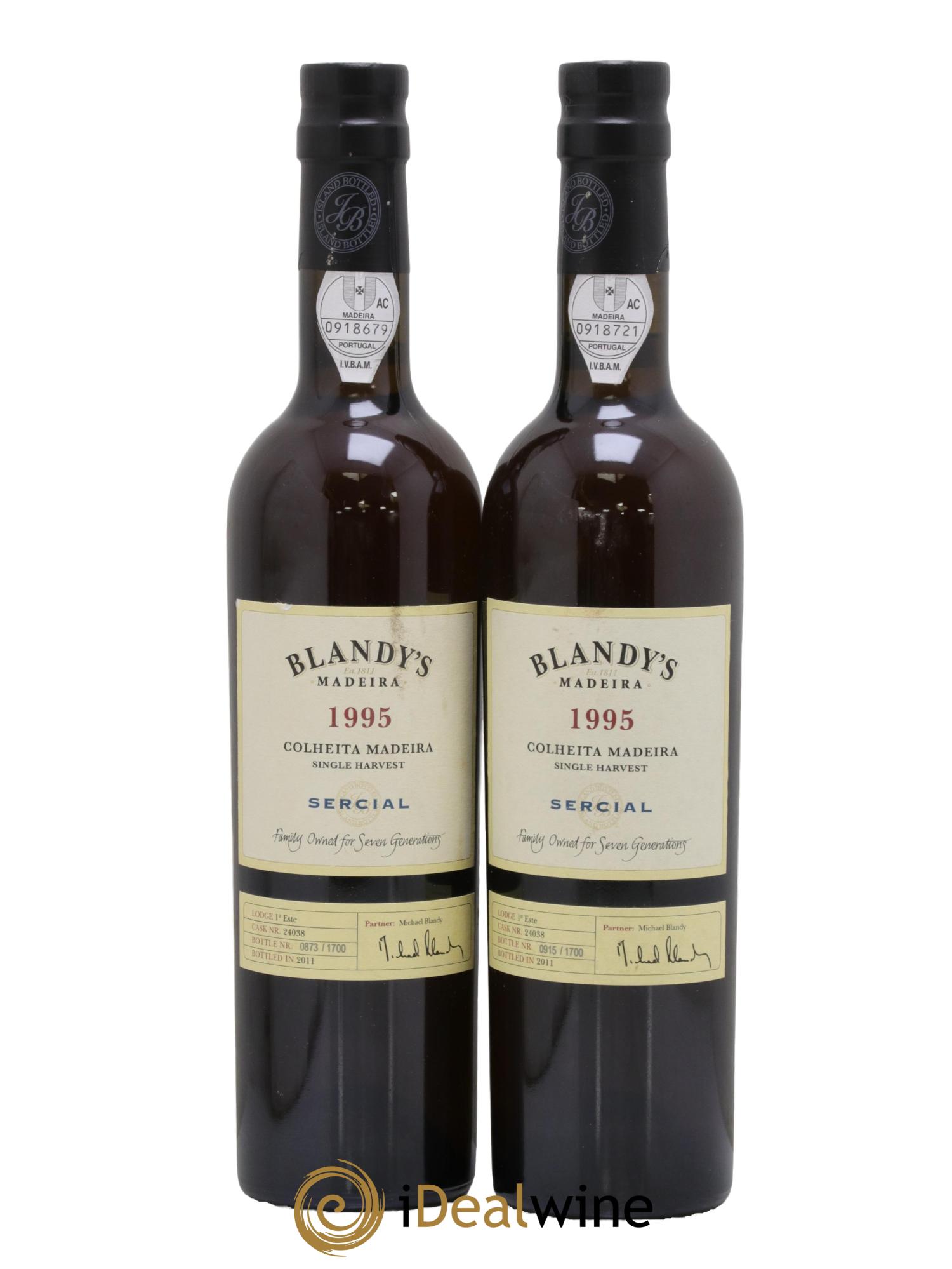Portugal Madeira Blandy's Sercial 1995 - Lot de 2 format 50cls - 0
