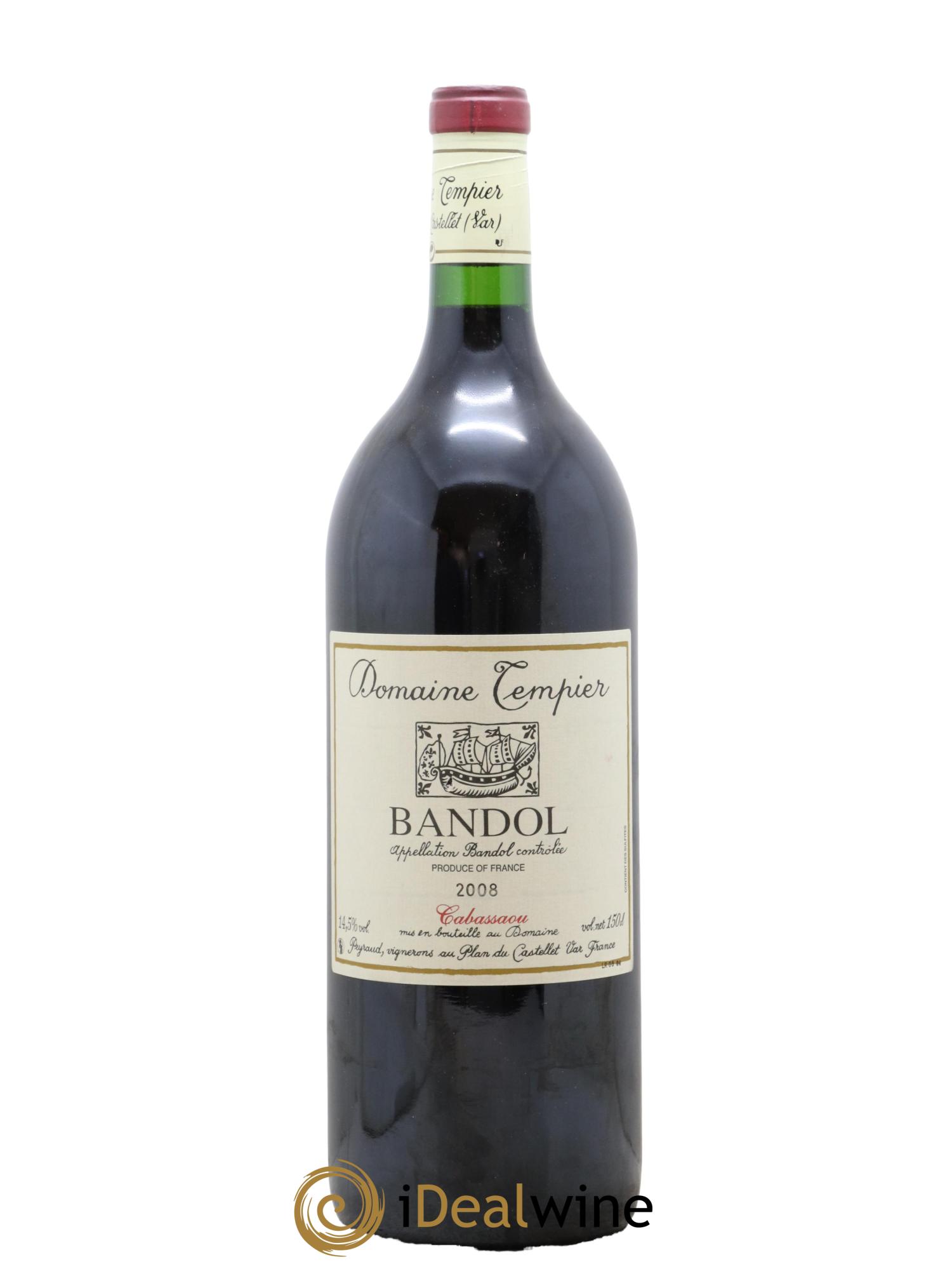 Bandol Domaine Tempier Cuvée Cabassaou Famille Peyraud 2008 - Lot de 1 magnum - 0