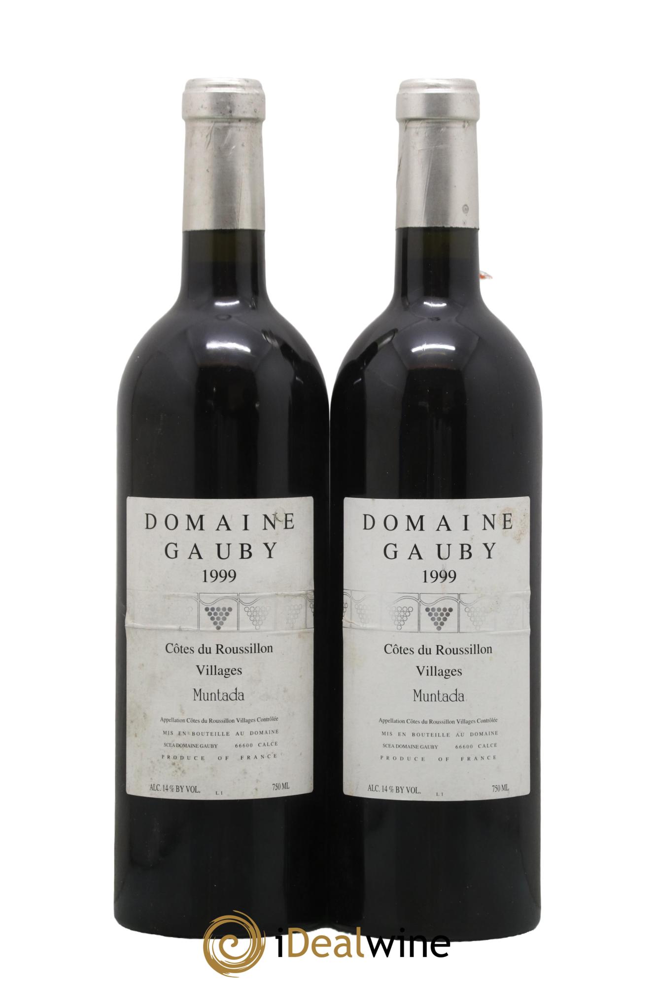 Côtes Catalanes (anciennement Côtes du Roussillon Villages) La Muntada Gauby (Domaine) 1999 - Lot de 2 bouteilles - 0