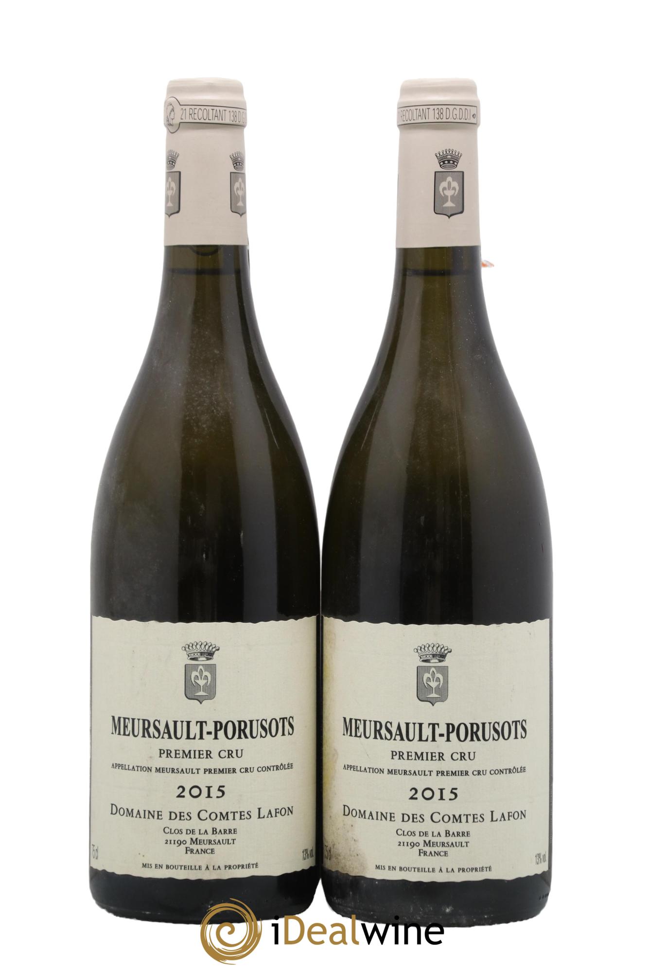Meursault 1er Cru Porusots Comtes Lafon (Domaine des) 2015 - Lot of 2 bottles - 0