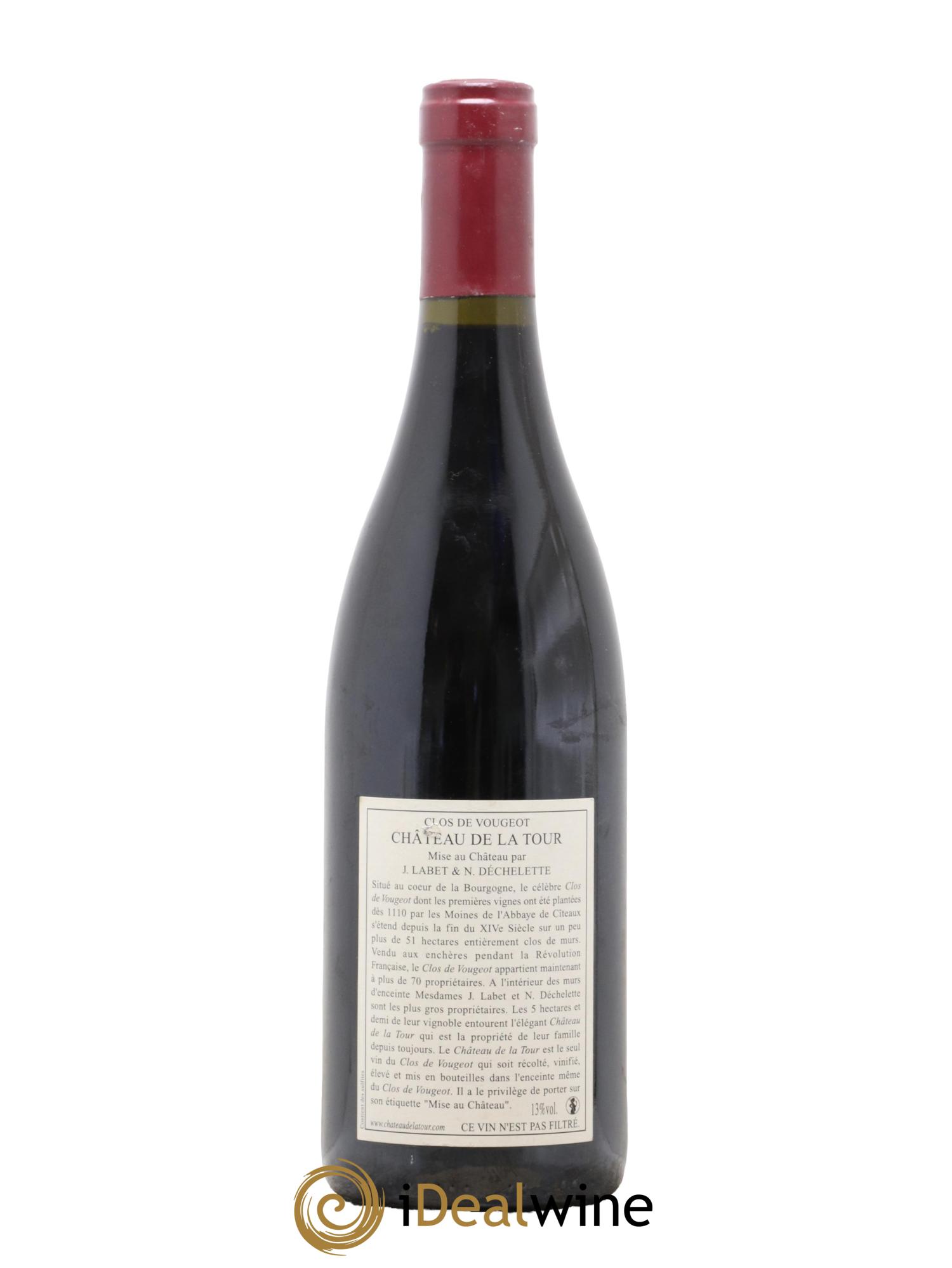 Clos de Vougeot Grand Cru Vieilles Vignes Château de La Tour 2006 - Lot de 1 bouteille - 1