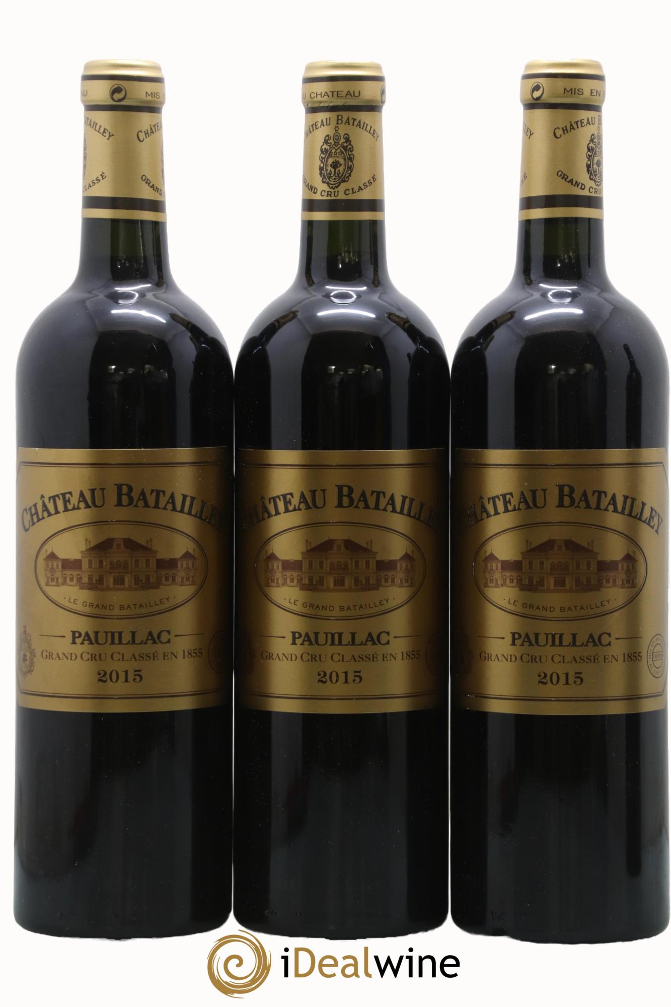 Château Batailley 5ème Grand Cru Classé 2015 - Lot of 3 bottles - 0