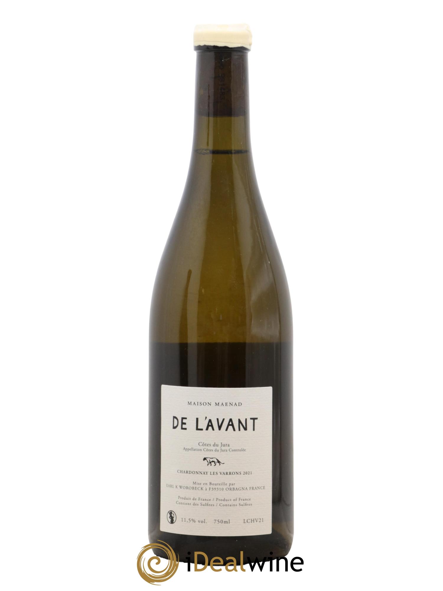 Côtes du Jura De l'Avant Les Varrons Katie Worobeck Maison Maenad 2021 - Lot de 1 bouteille - 1