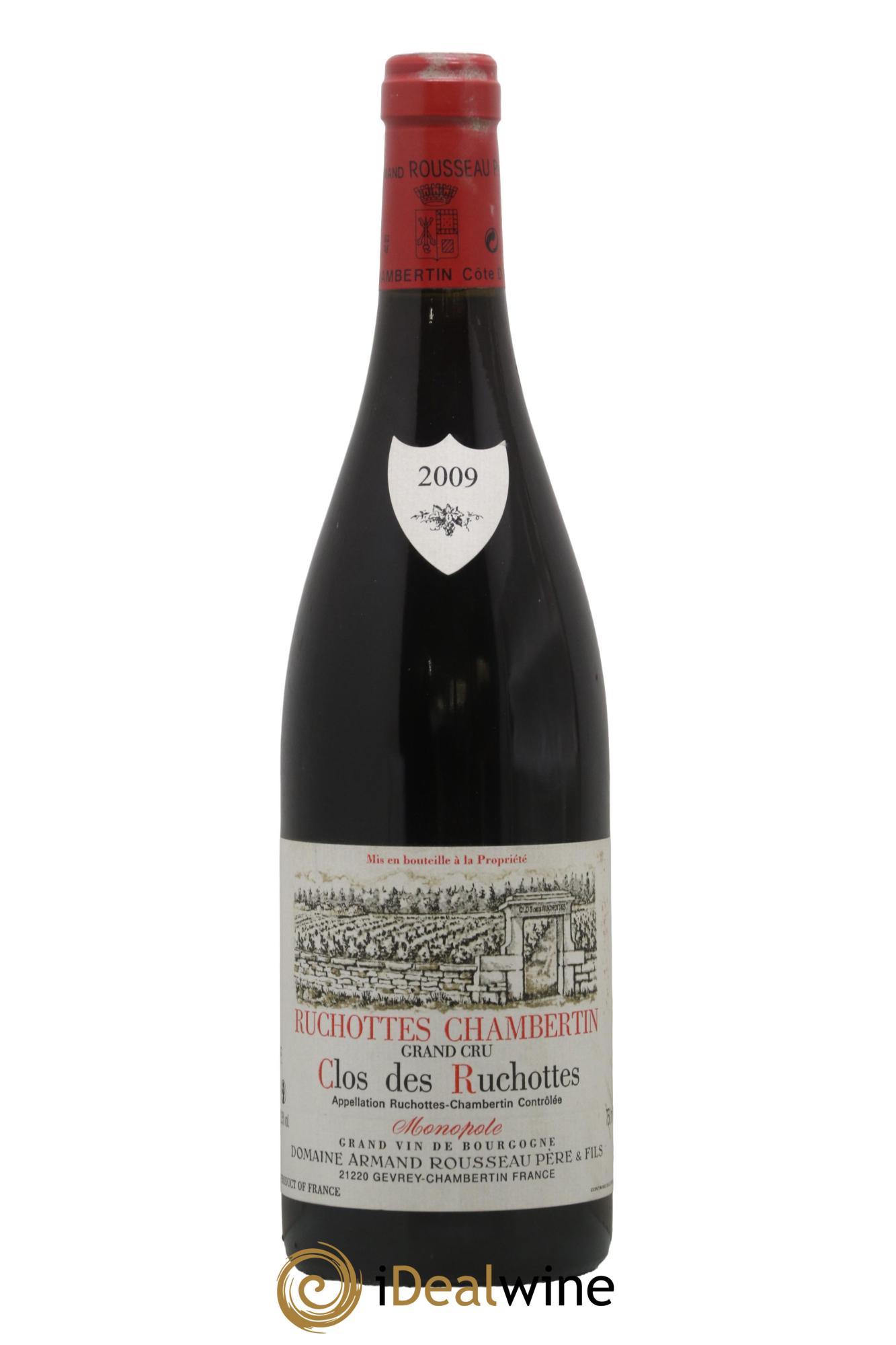 Ruchottes-Chambertin Grand Cru Clos des Ruchottes Armand Rousseau (Domaine) 2009 - Lot de 1 bouteille - 0