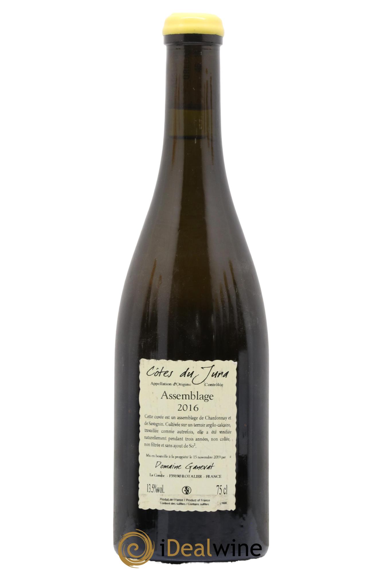 Côtes du Jura Cuvée Orégane Jean-François Ganevat (Domaine) 2016 - Lot de 1 bouteille - 1