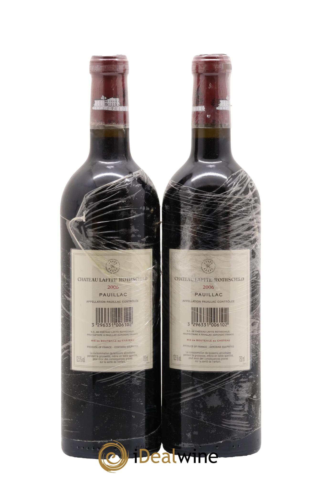 Château Lafite Rothschild 1er Grand Cru Classé 2006 - Lot of 2 bottles - 1